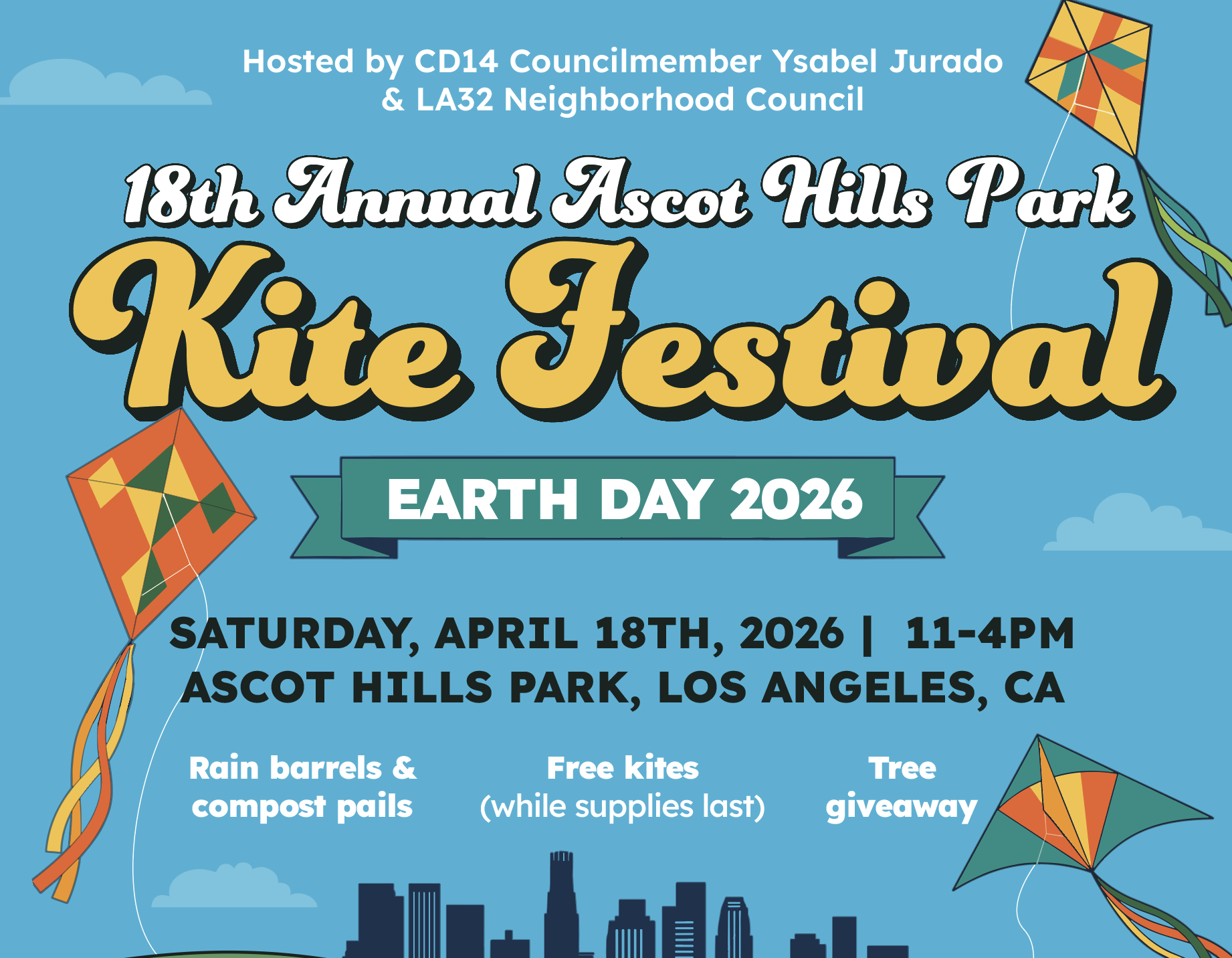 18th Annual Ascot Hills Park Kite Festival - April 18, 2026