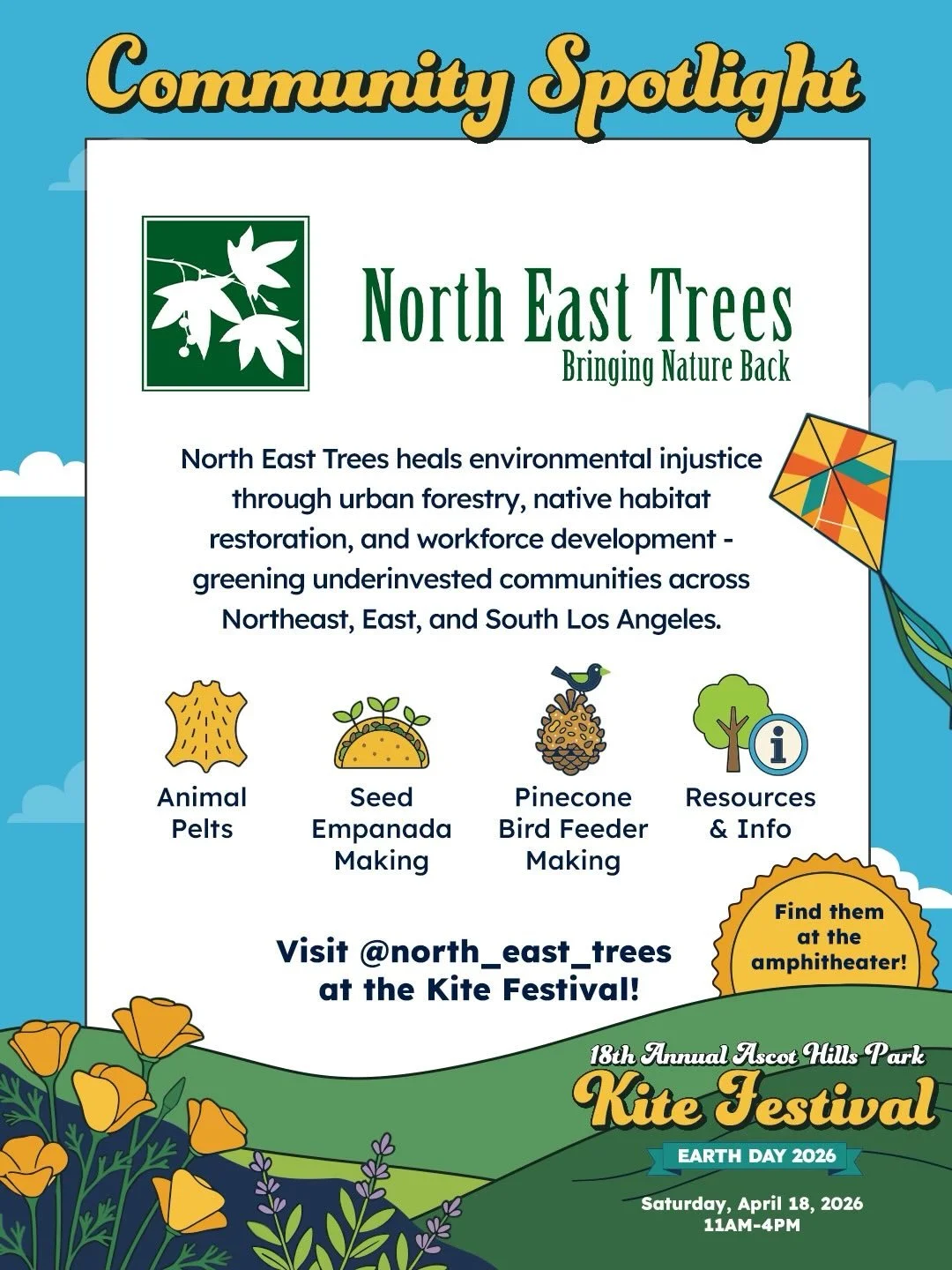 🌳 Community Spotlight: @north_east_trees 

North East Trees has been showing up for Ascot Hills Park and our community for years - planting native trees, restoring habitat, training local residents for green jobs, and running the on-site nursery tha