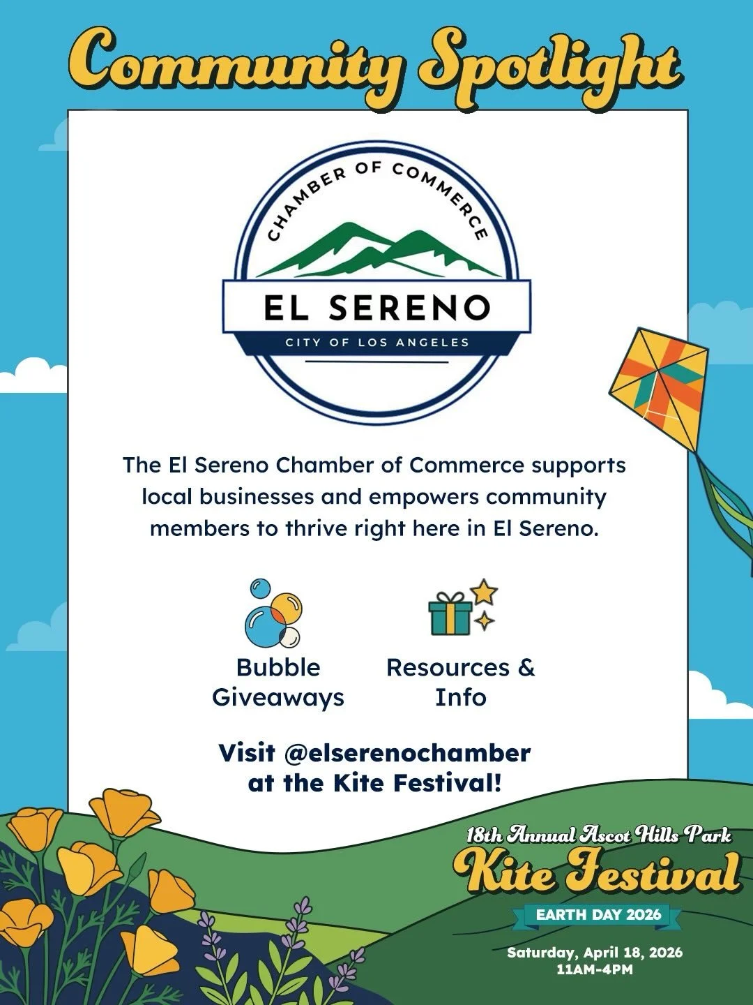 🌟 Community Spotlight: @elserenochamber 

The El Sereno Chamber of Commerce supports the businesses that make our neighborhood what it is - connecting local business owners, providing resources, and working to make sure El Sereno&rsquo;s local econo