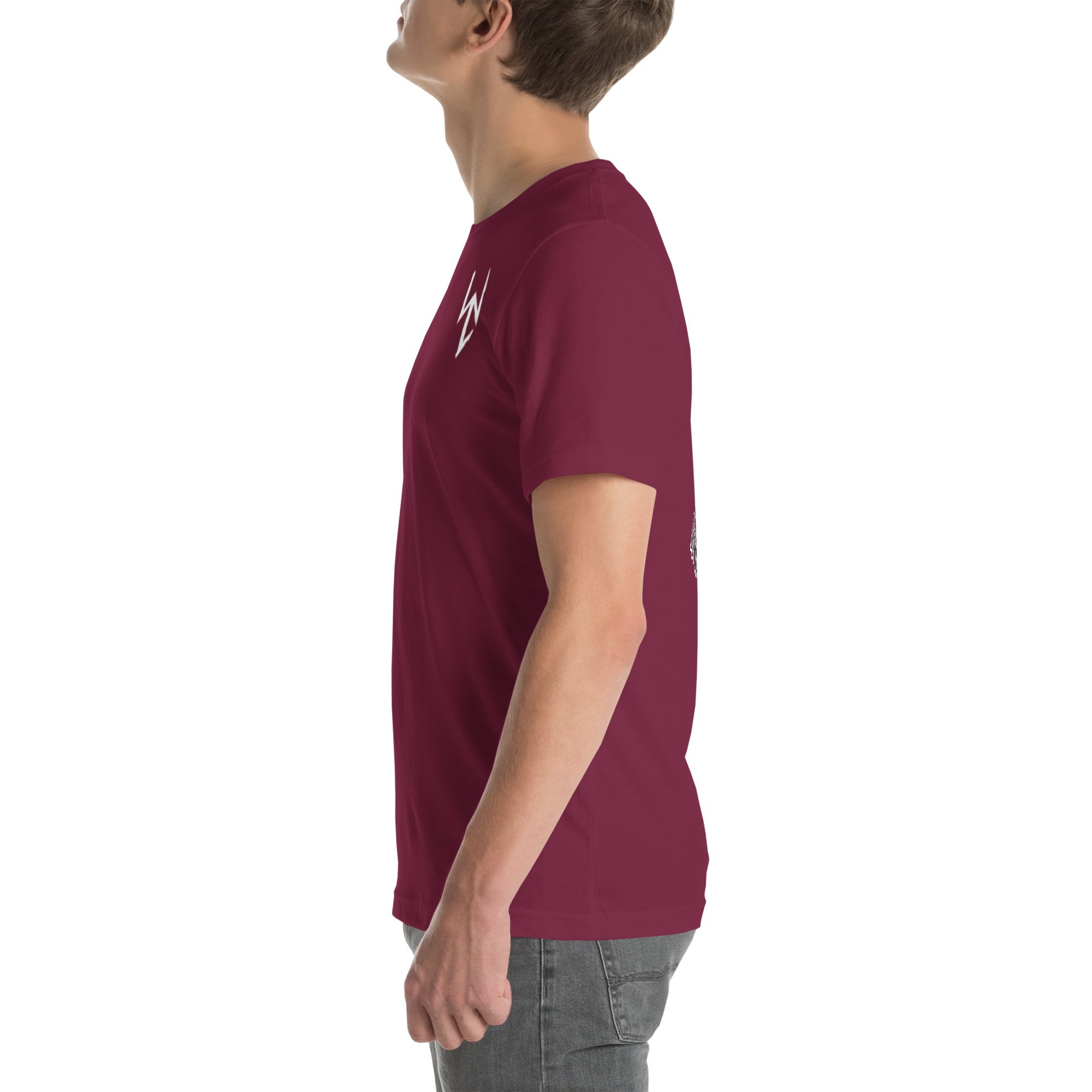 unisex-staple-t-shirt-maroon-left-66b51b343f1c7.jpg