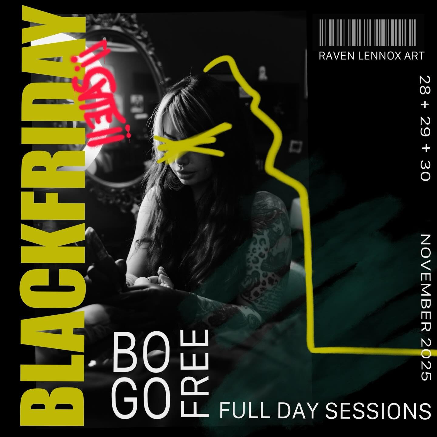 Here it is. Buy one get one full day sessions. If you&rsquo;ve been working on or looking to start a multi session project or sleeve with me, you&rsquo;re going to want to dm me for this deal. You can purchase an unlimited amount for this deal but al