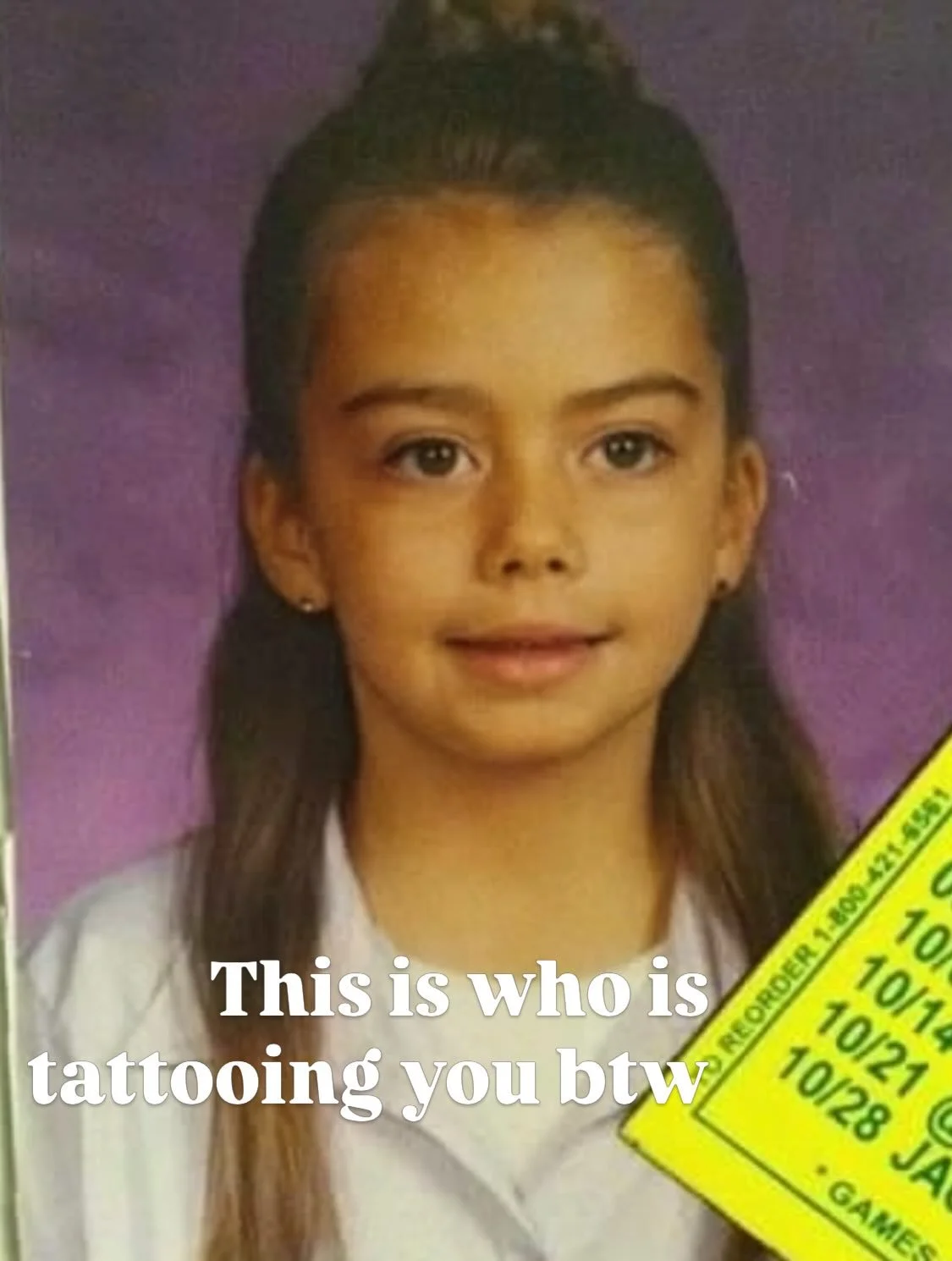 Laughing crying throwing up at this trend because who would have thought that she made it out and became a professional artist and is living beyond her wildest dreams. Ily so much 🖤