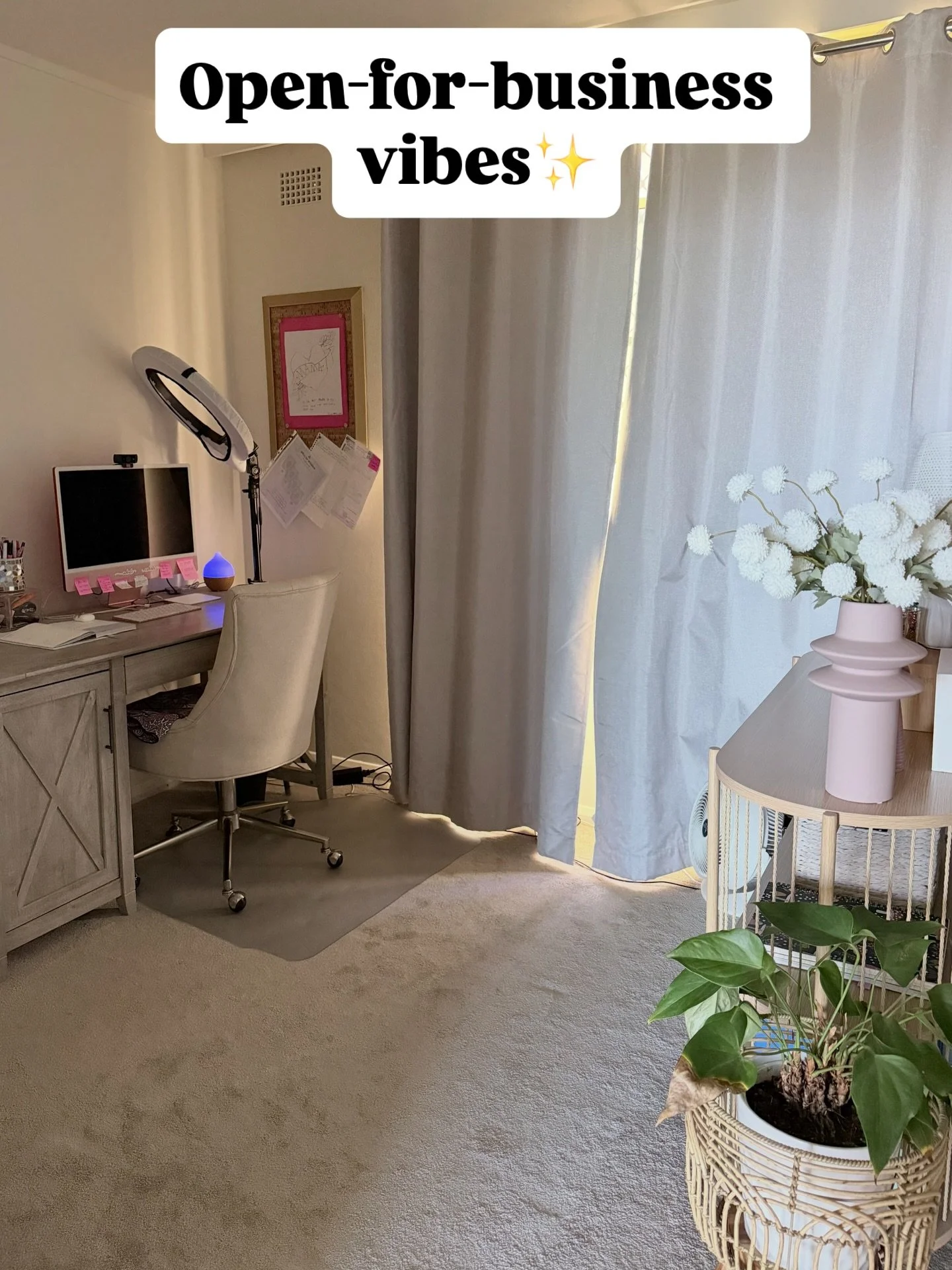 I&rsquo;m back 🤗 Yey!! It&rsquo;s been a minute. 
I felt called to clear and reorganize my space before coming back. That old energy needed clearing &amp; fresh new vibes invited in. 
It feels amazingly expansive in here. ❤️
My haven. My happy place