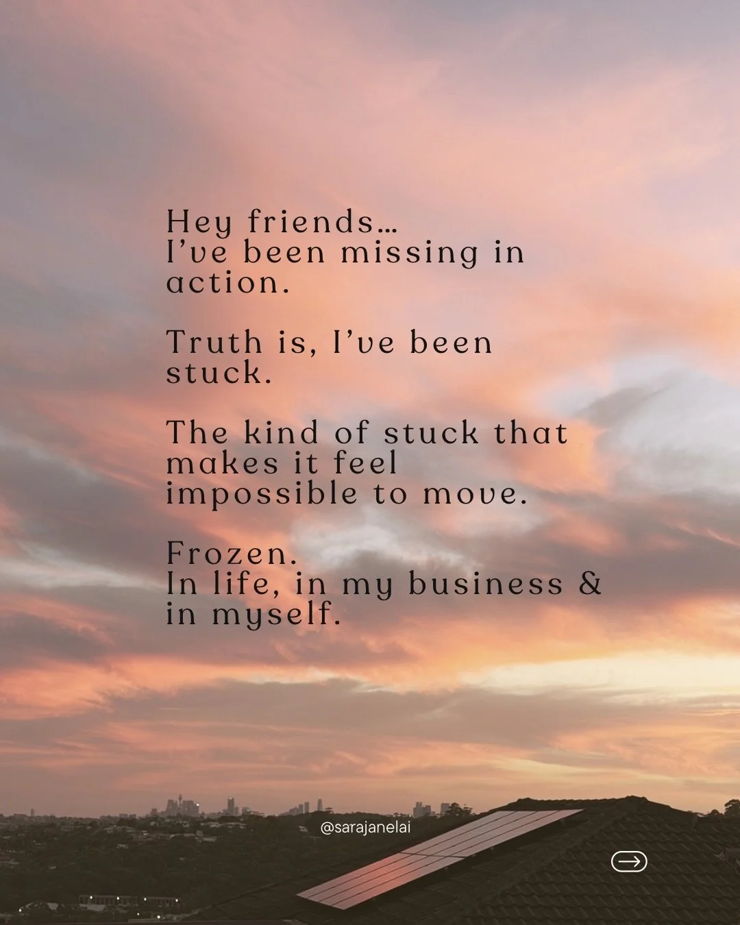 I&rsquo;ve been quiet for a while, and this is part of why.
I really thought I was stuck in everything. 
But underneath all of it, there was something I hadn&rsquo;t fully faced yet.
And until I did&hellip; nothing really moved.

I think so many of u