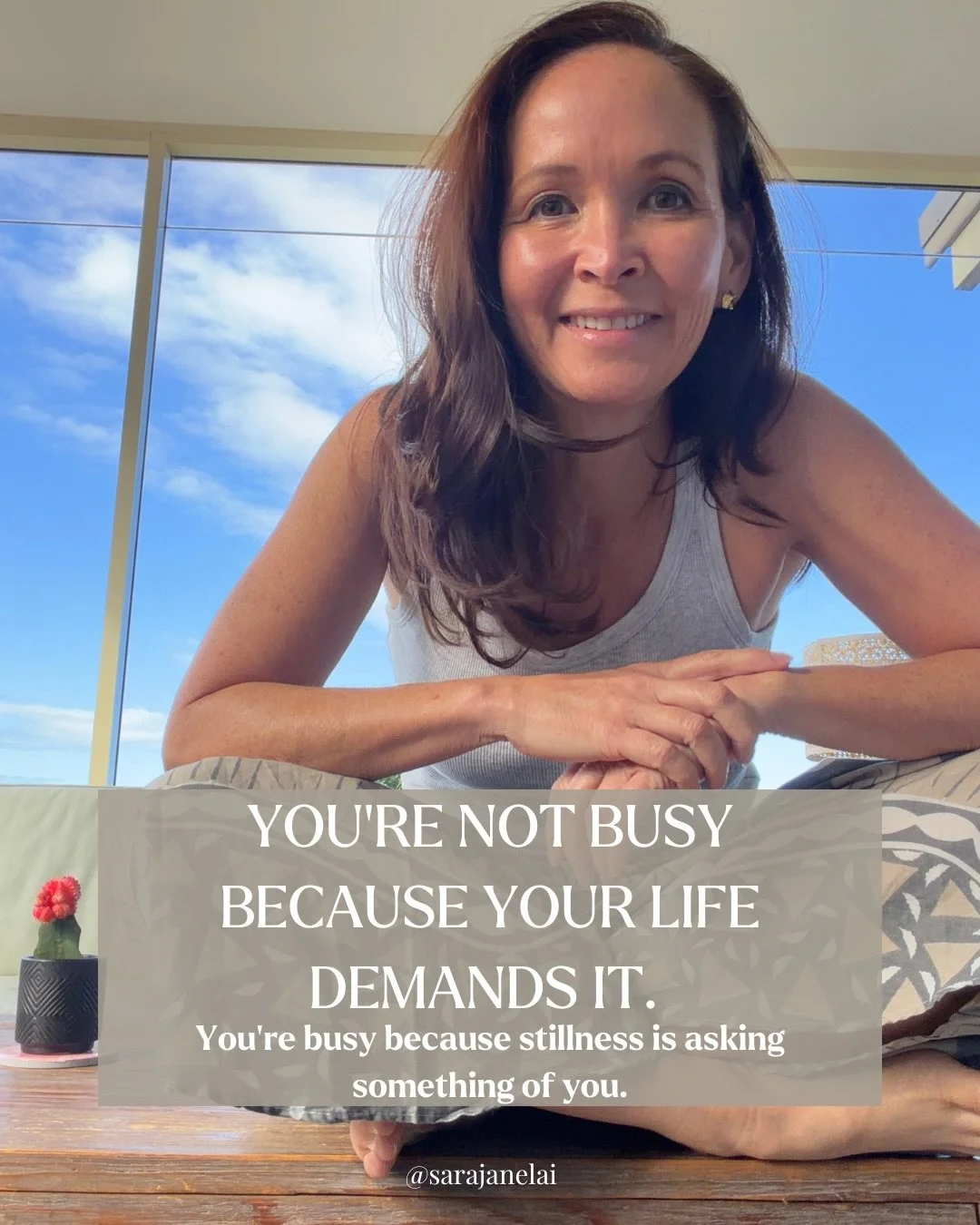 This one&rsquo;s for the woman who&rsquo;s been so busy keeping everything running &hellip; she&rsquo;s forgotten to slow down long enough to remember herself. 💙
.
#trustyourself❤️ #embodiedwisdom #innerwisdom #authenticliving #midlifeawakening