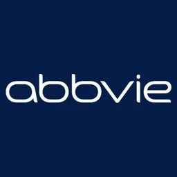 AbbVie logo with white lowercase text on a dark blue background.  Real Estate Marketing Strategy
