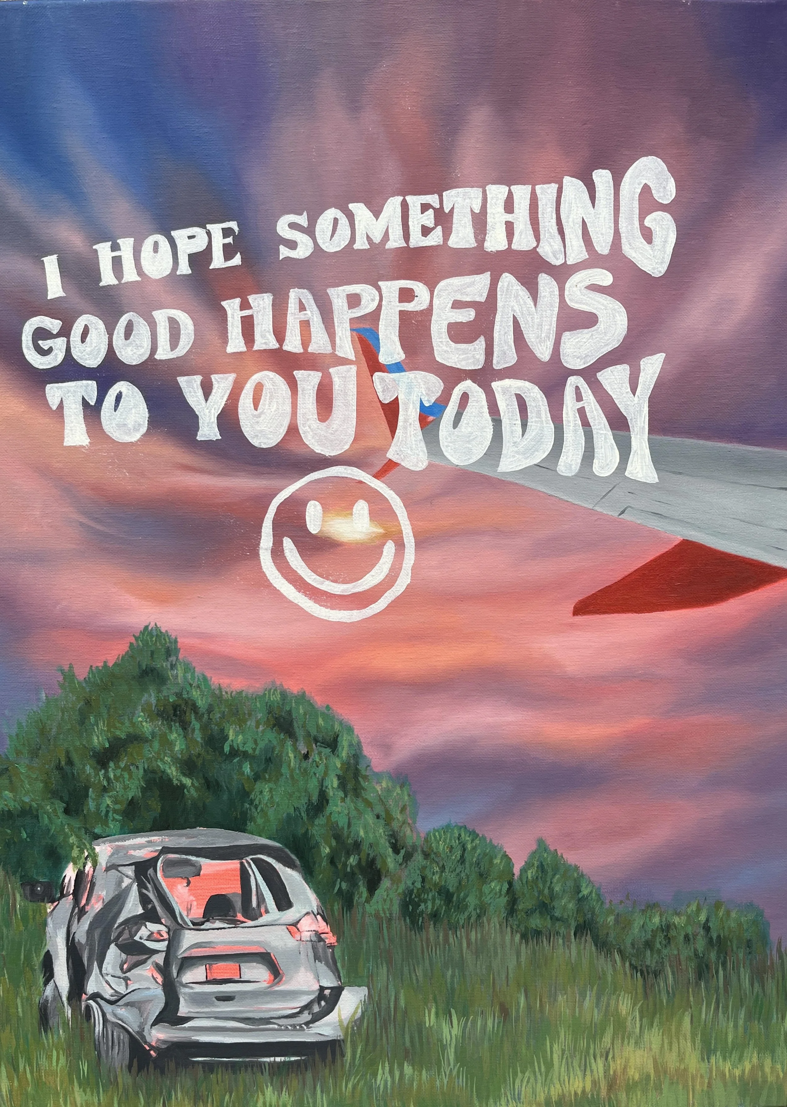 Fight or Flight, Oils on canvas, 18" x 24"