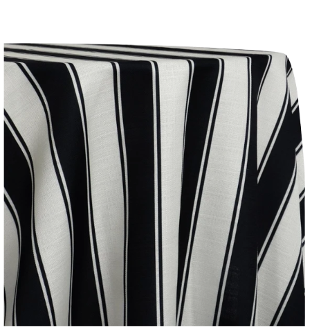 The Black & White Cabana Stripe Linen