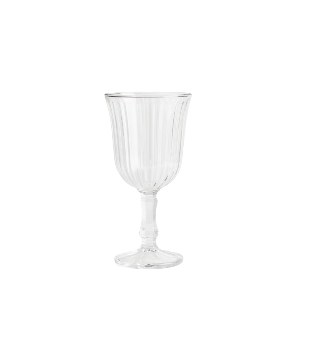 The Vintage Clear Wine Glass
