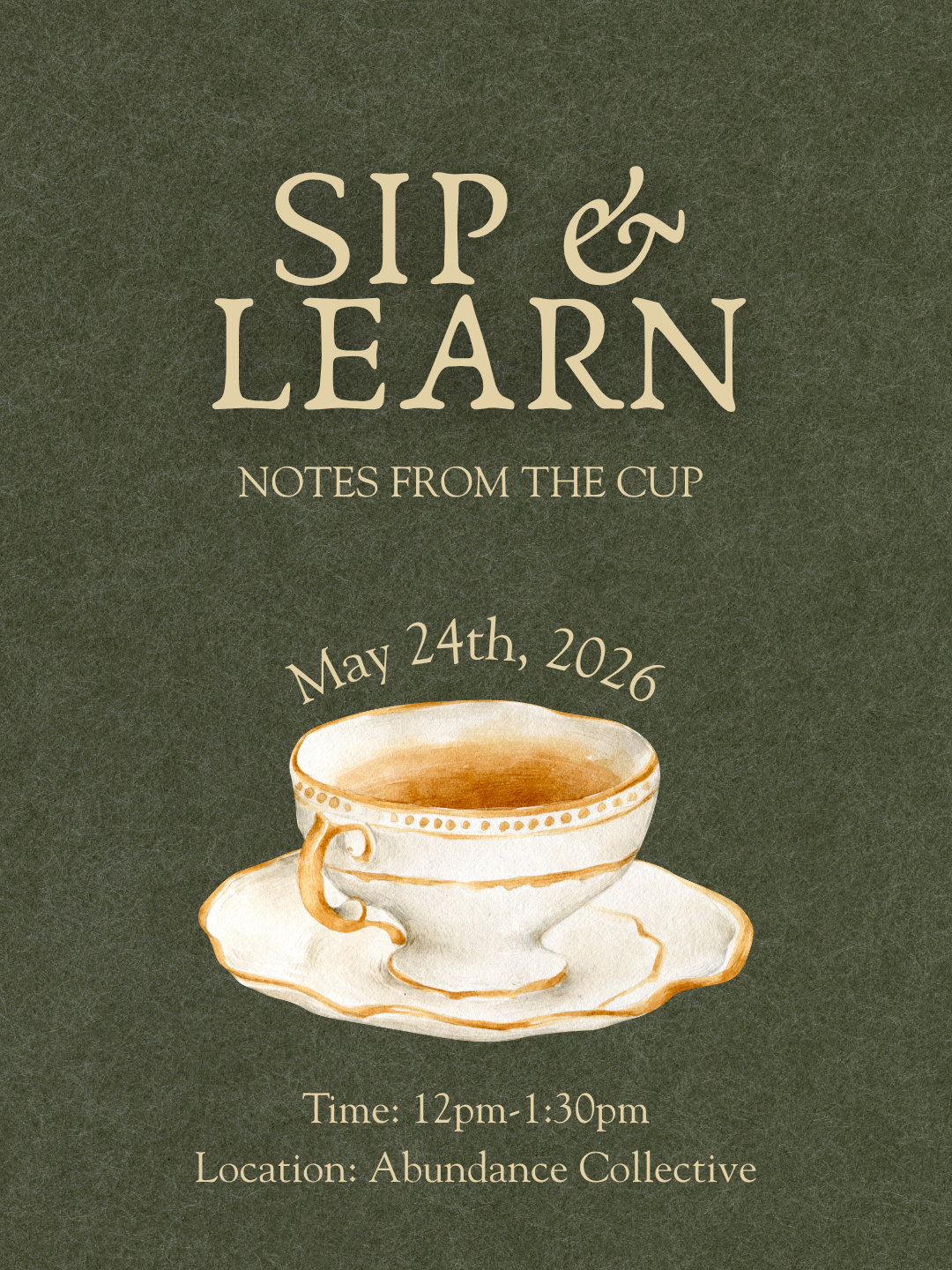 Sip & Learn: May 24th, 2026