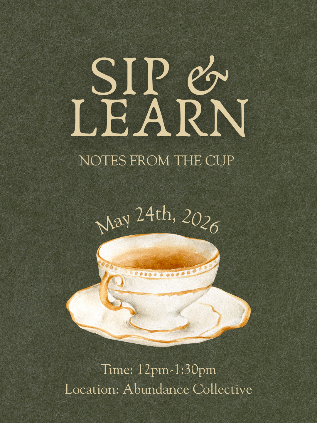 Sip & Learn: May 24th, 2026