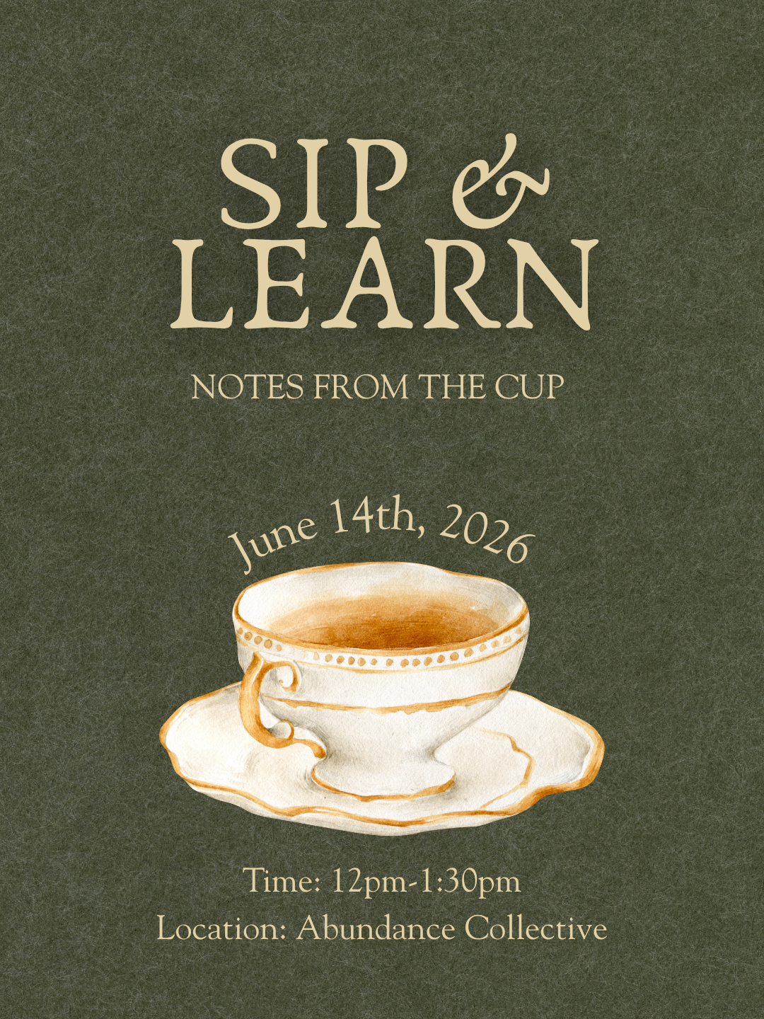 Sip & Learn: June 14th, 2026