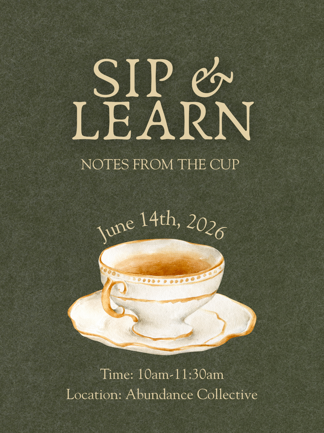Sip & Learn: June 14th, 2026