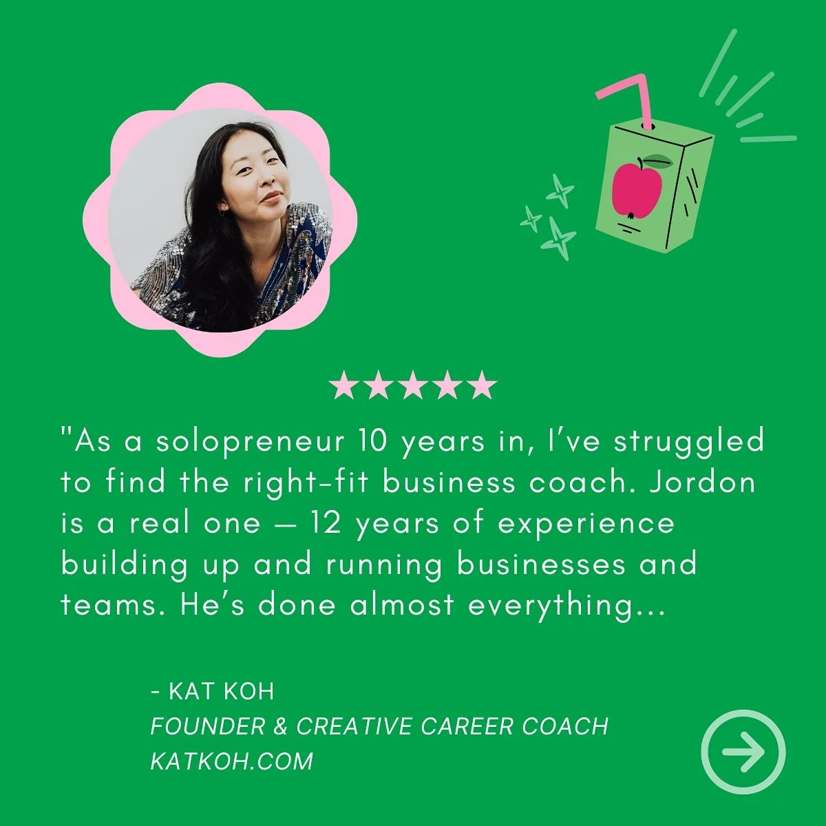 Watching Kat&rsquo;s journey has been nothing short of inspiring. When we first connected, she was already 9 years deep into solopreneur life &mdash; full of spirit, creativity, and persistence. What I&rsquo;ve witnessed over our time together is her