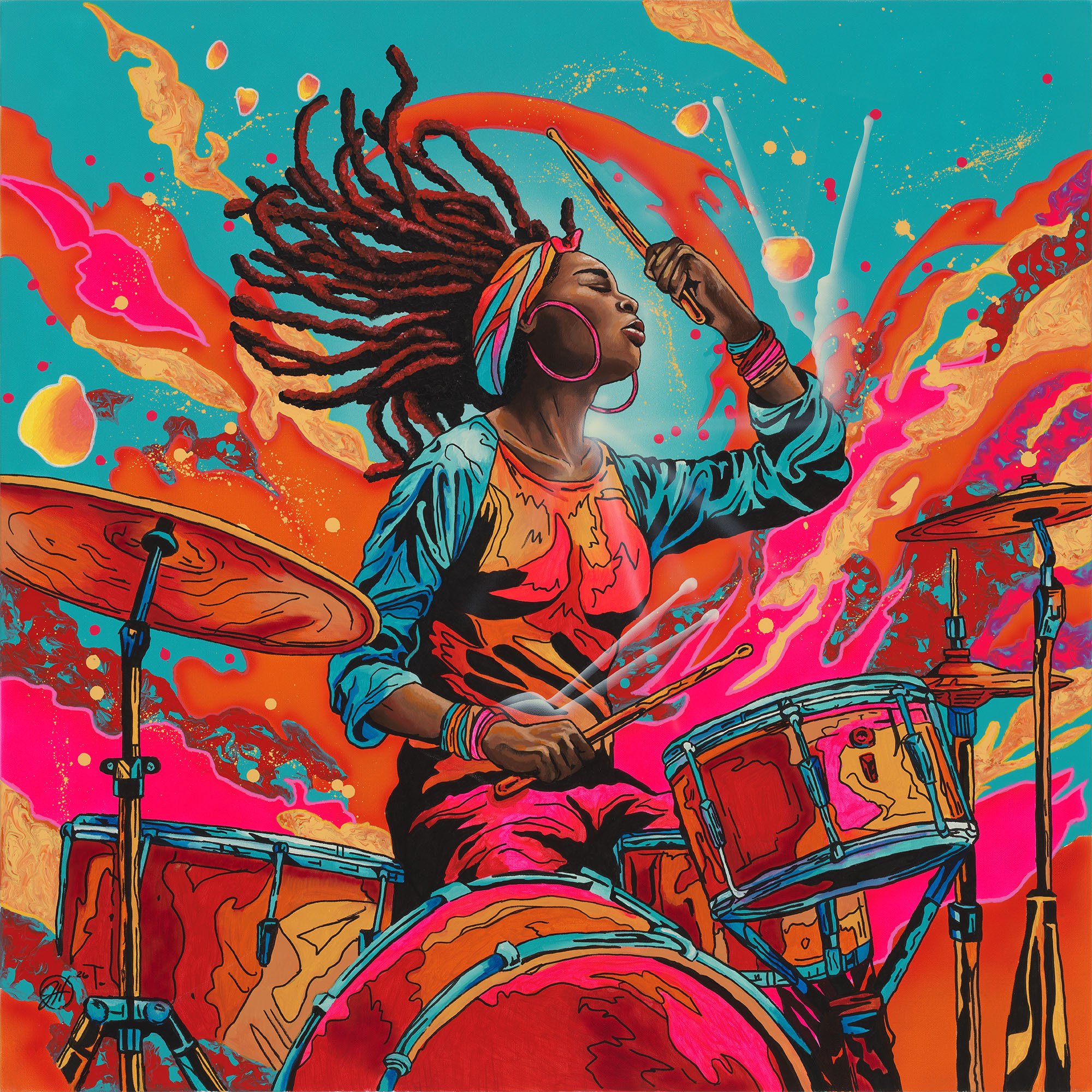 March To My Own Drum - Signed Limited Edition Metallic Giclée