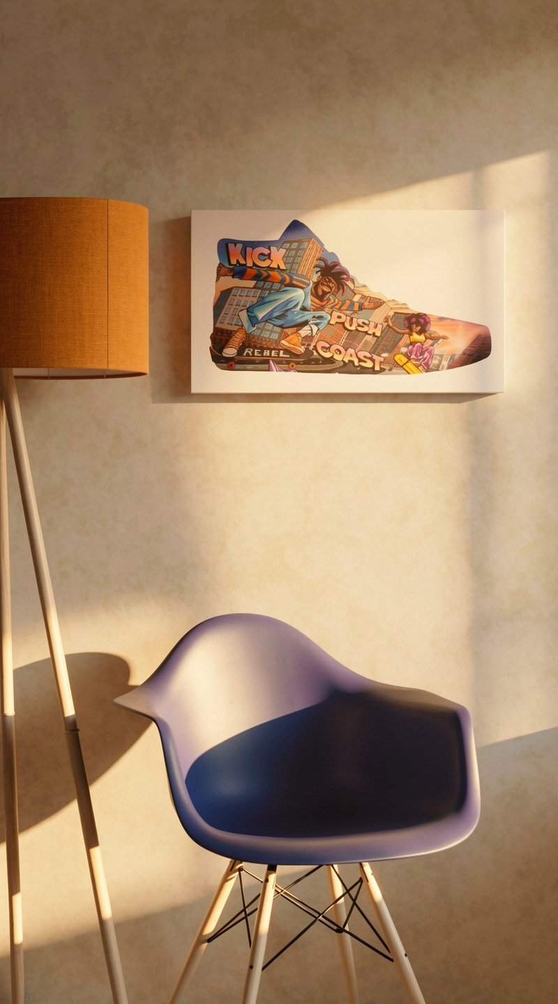 Close-up view of a chair and lamp-Golden Hour.jpg