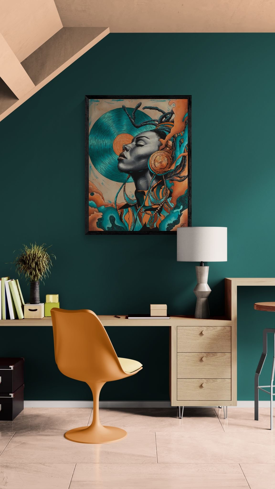 Home office with a unique desk.jpeg