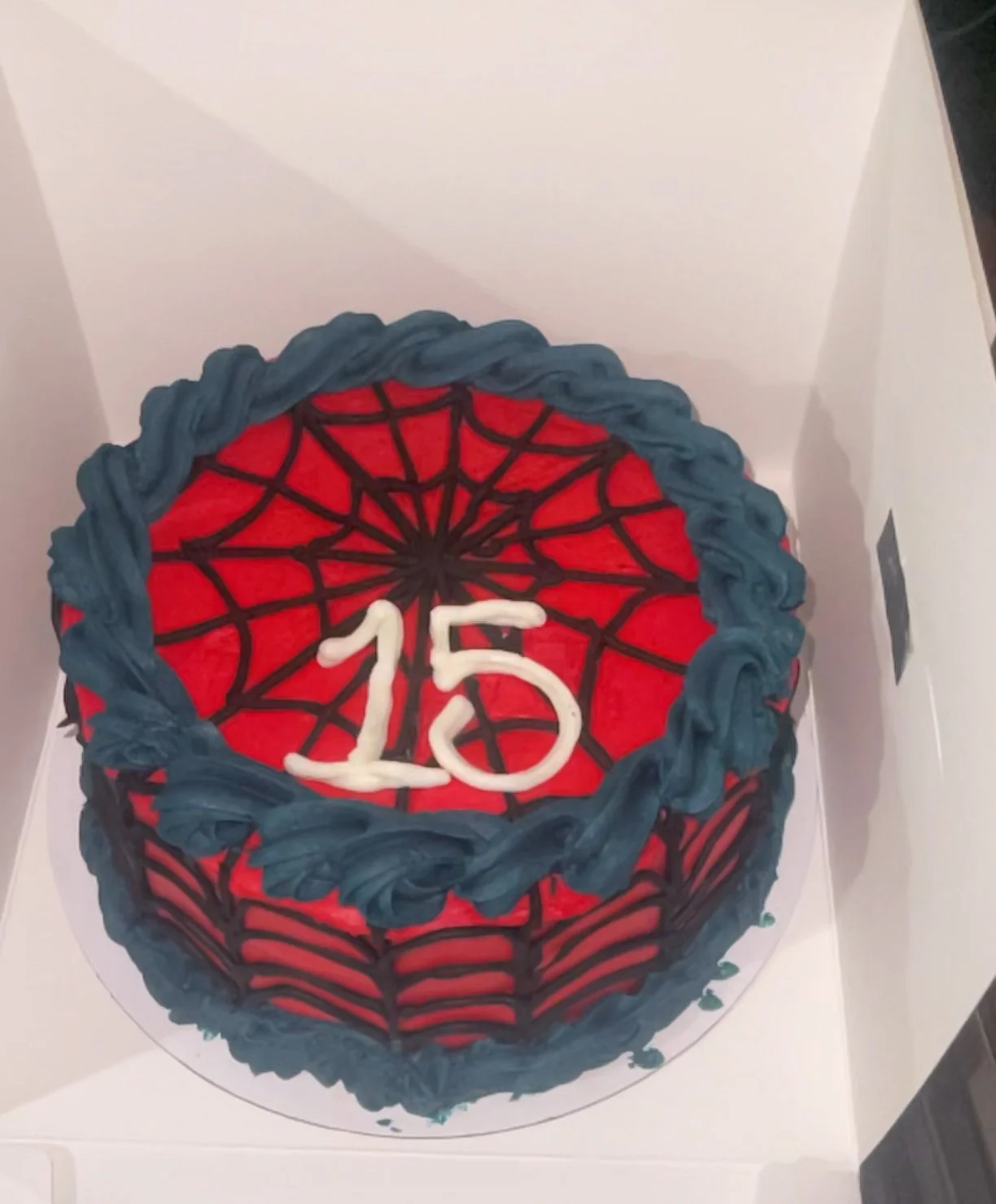 Spiderman Birthday Cake