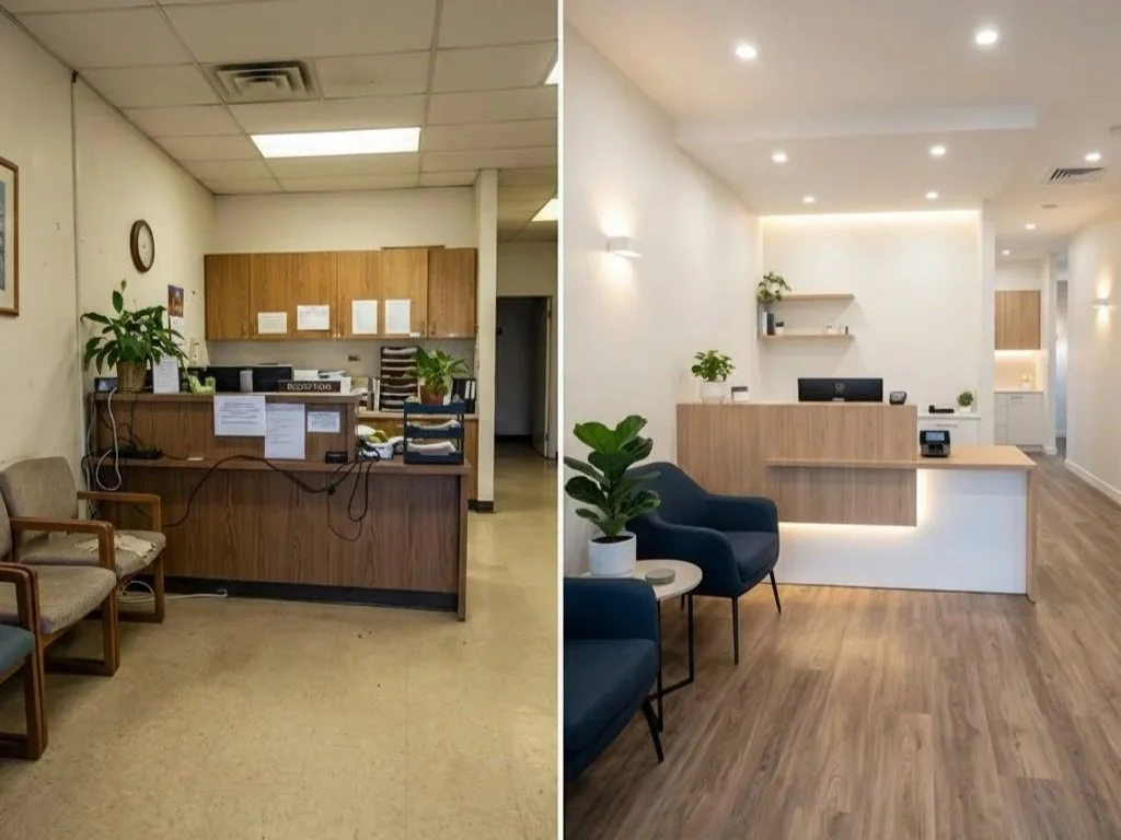 Tenant improvement, commercial construction.