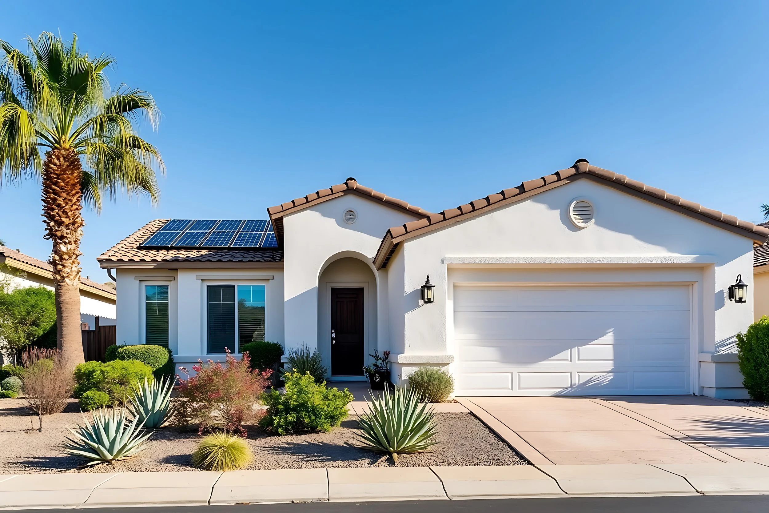 New Stucco Exterior Remodel Farm House