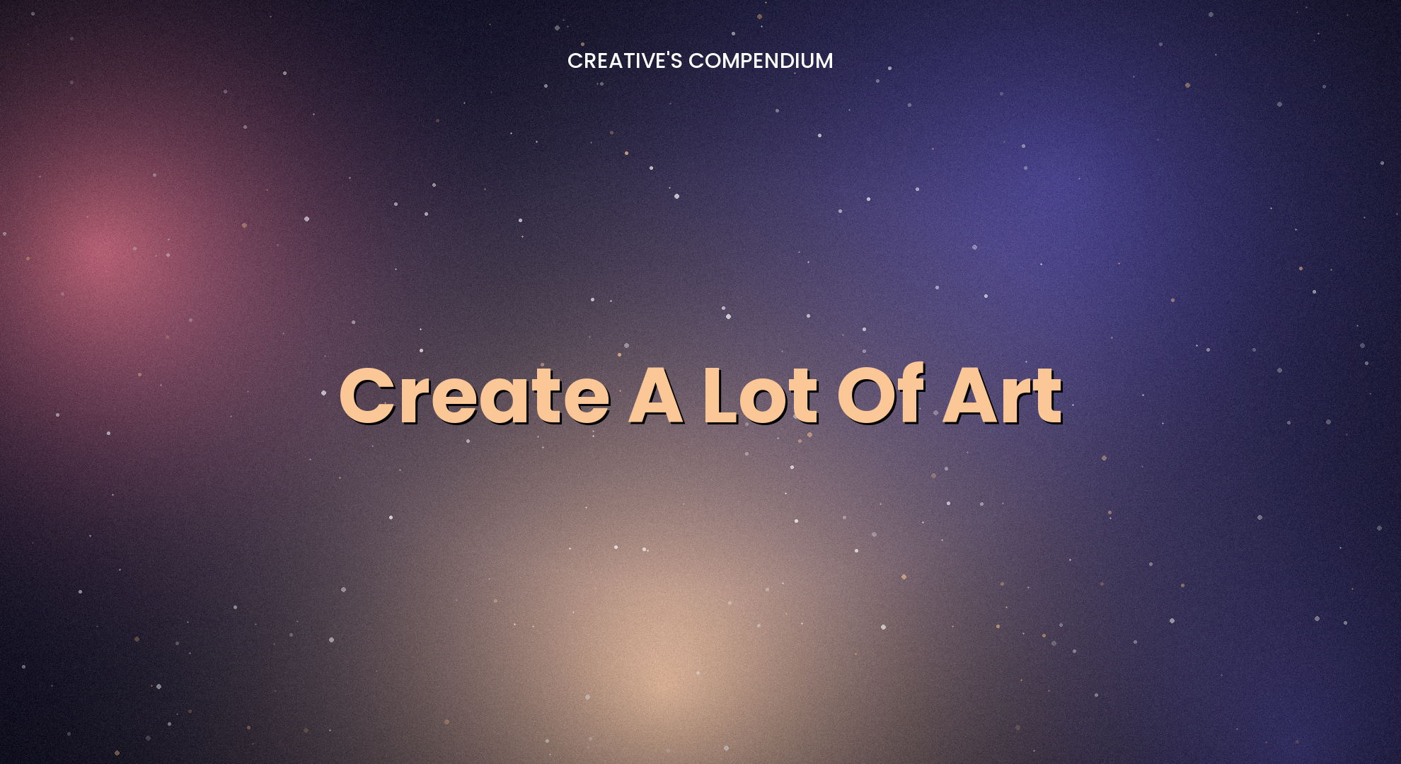 Create A Lot Of Art