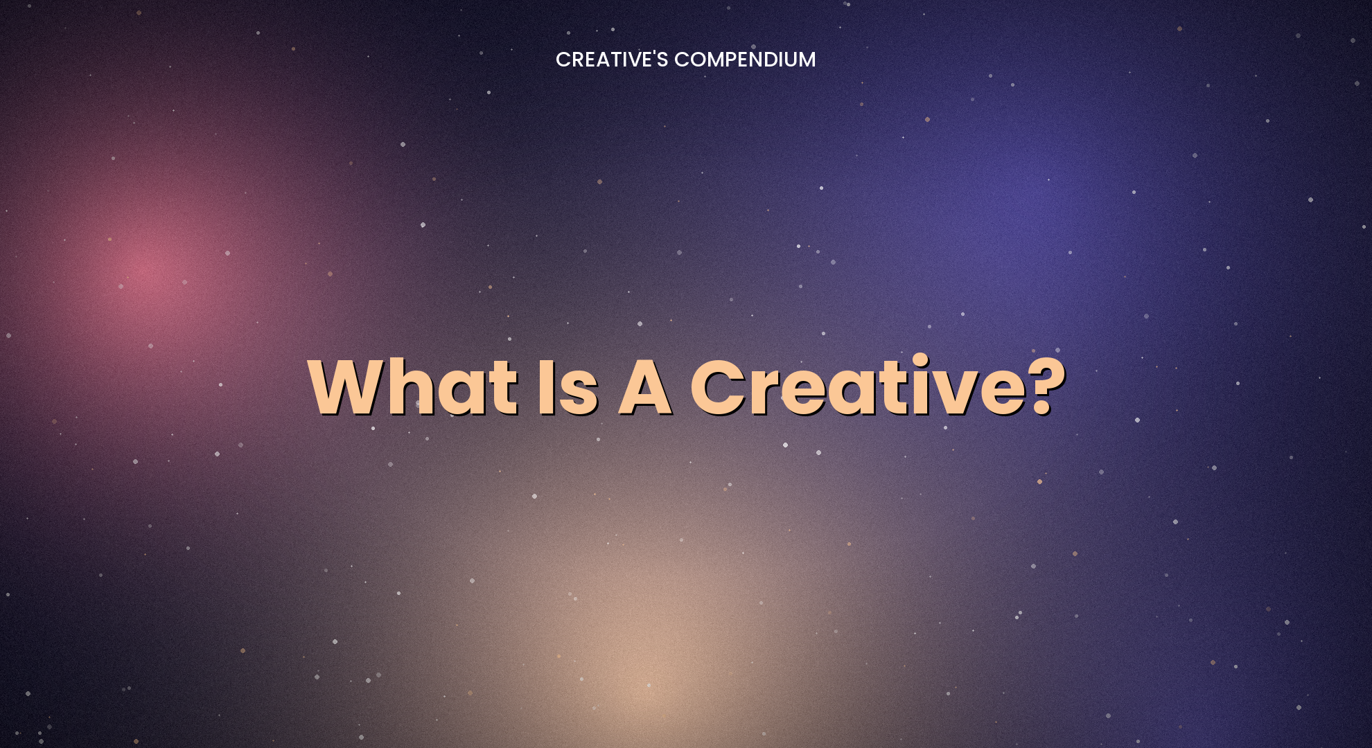 What Is A Creative?