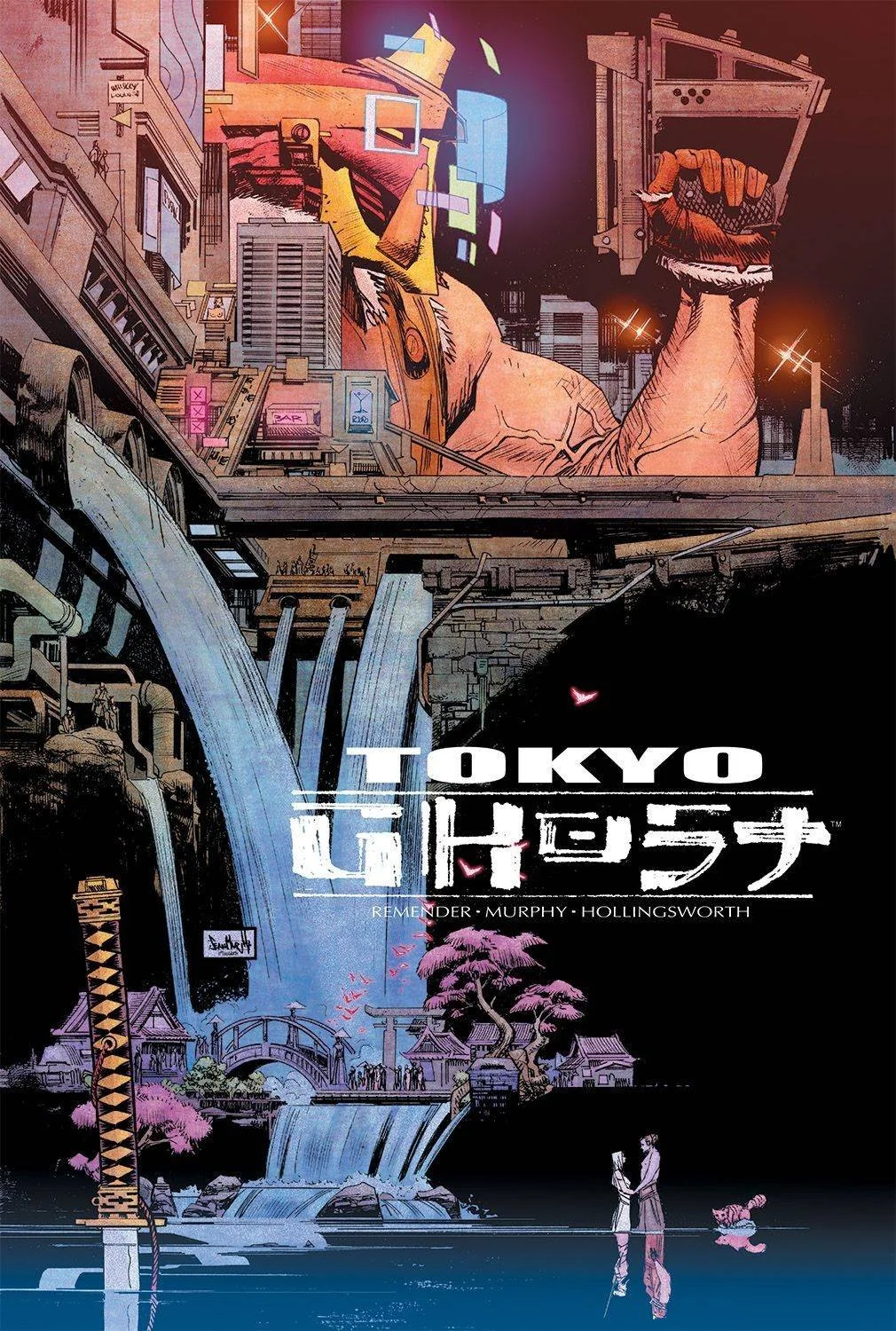 cover art from Rick Remender's 'Tokyo Ghost' graphic novel