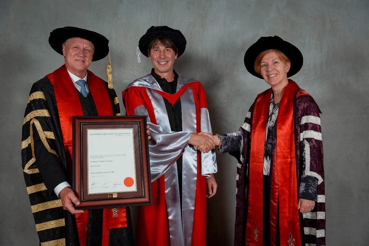 Dr Brian Cox | Honorary Doctorate | Role: Producer, Photographer, Post