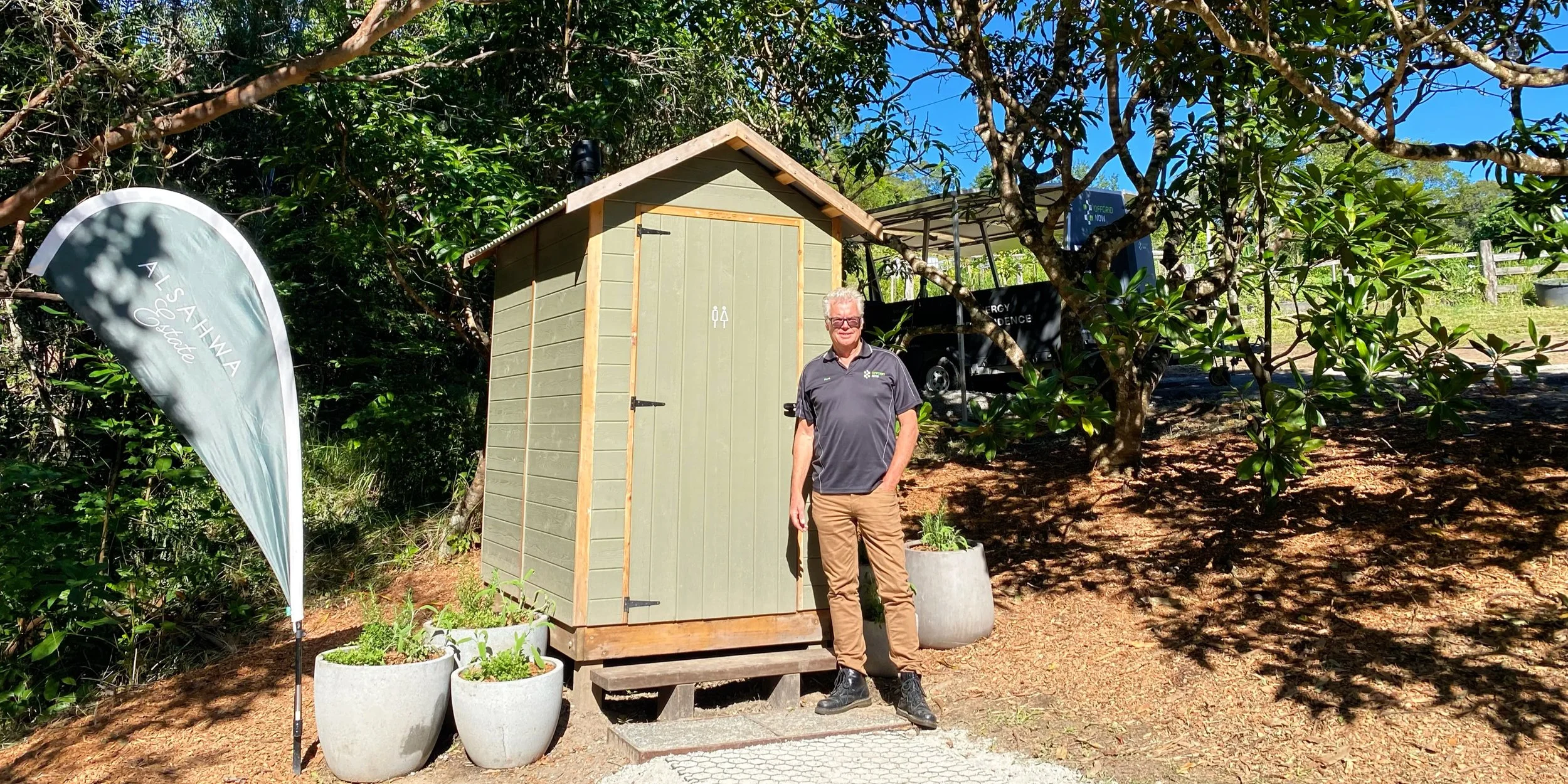 Sunshine Coast Milestone: OFFGRID NOW® Powers The First Council‑Approved Incinerator Toilet at Alsahwa Estate