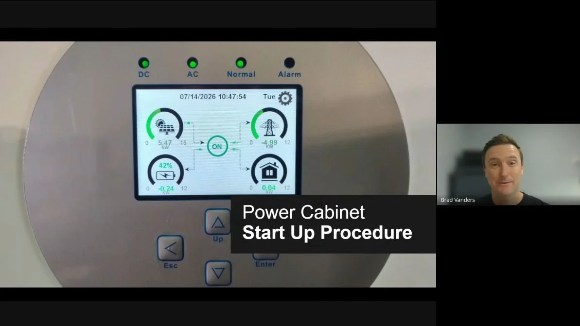 OFFGRID NOW® Power Cabinet Start-up Procedure
