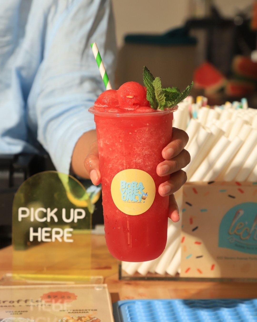 Loved working on these bright beautiful drinks with @lechaportland! Watermelon Slush 🍉! Have you tried Le'cha yet? What is your favorite drink?

#foodphotographer #foodstylist #mainefoodphotographer  #commercialphotographer #editorialphotographer #m