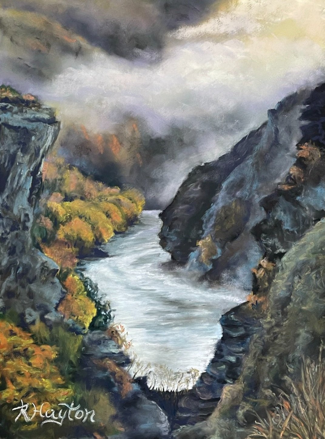 Valley of the mist - Framed