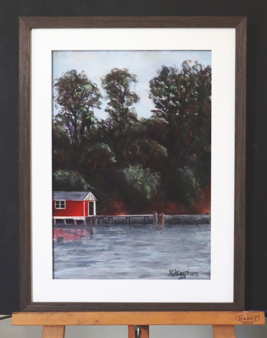 The Red Shed - Framed