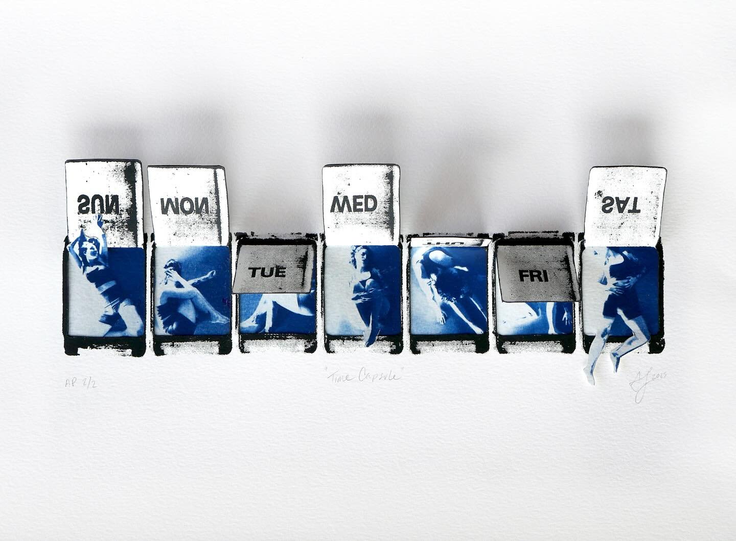 &lsquo;Time Capsule&rsquo; for the Collaging Identity @sgcinternational themed portfolio. 

I&rsquo;ve had the idea for this print on my mind for a while and am happy to finally have out of my brain and onto paper! Big thanks to @9inhandpress and @pt