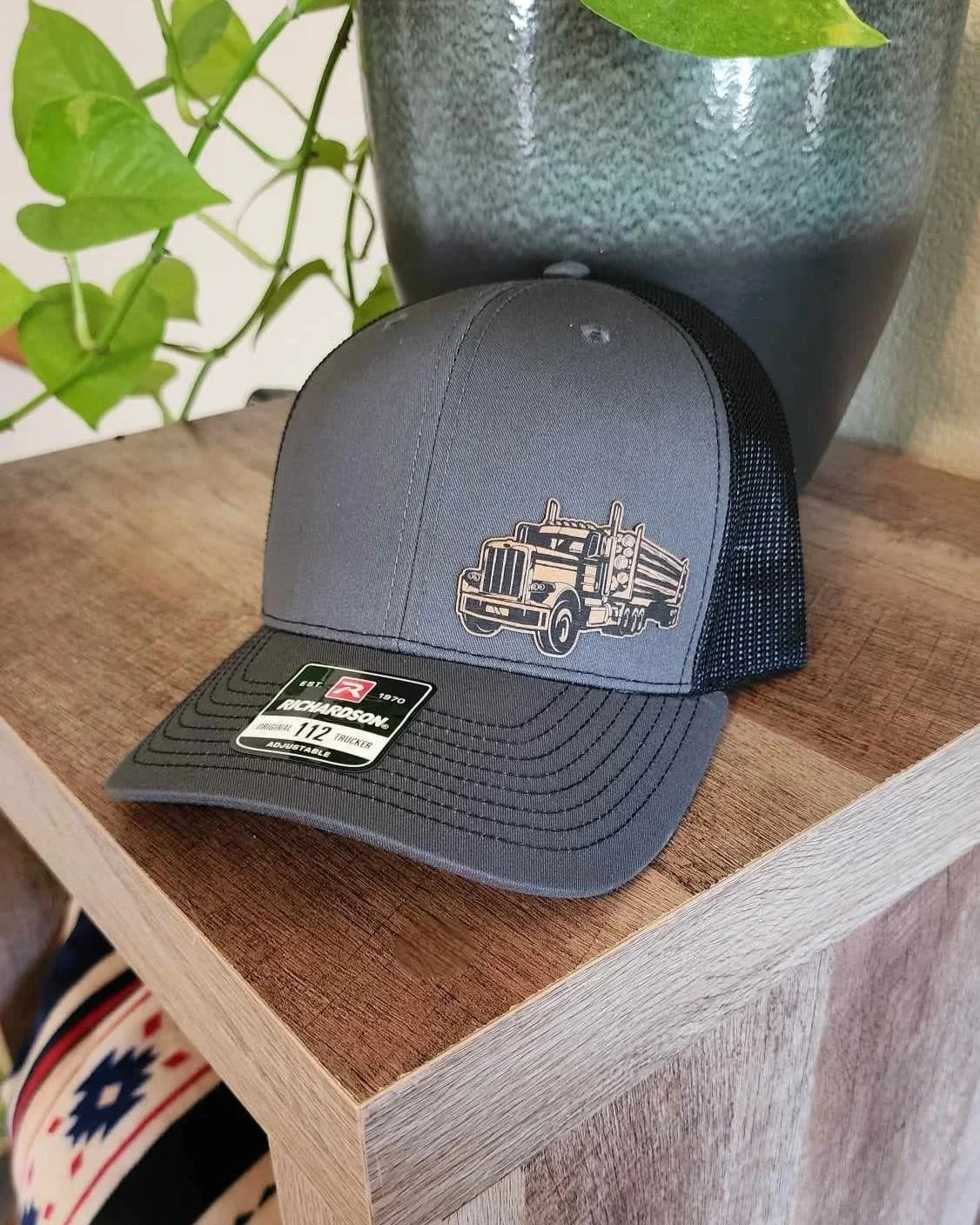 Log Truck Hat - Charcoal/Black