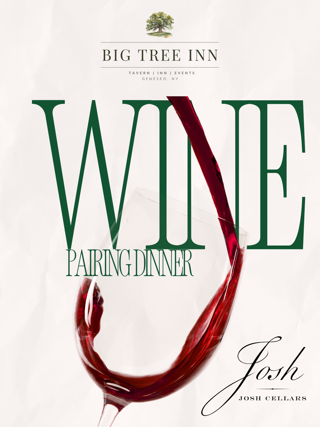 5 Course Pairing Dinner with Josh Wines