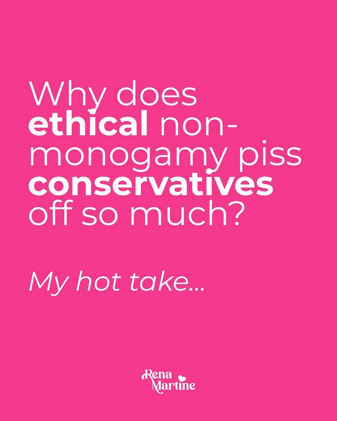 Again, this is my hot take (backed by some juicy research by @justinjlehmiller). 

And if it wasn&rsquo;t obvious enough, this has been a real bee in my bonnet recently. 

But y&rsquo;all: I&rsquo;m so sick and tired of people telling me &ldquo;*I* c