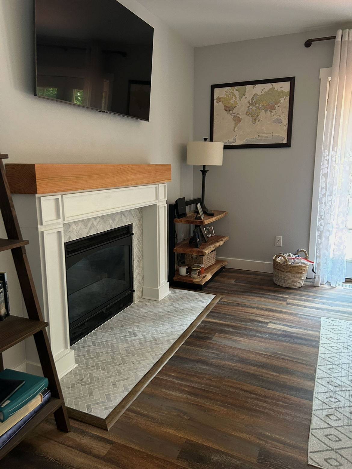 Custom Fireplace Remodel in Gig Harbor. Crafted by 7 Lamps Construction (Gig Harbor). www.7lamps.com