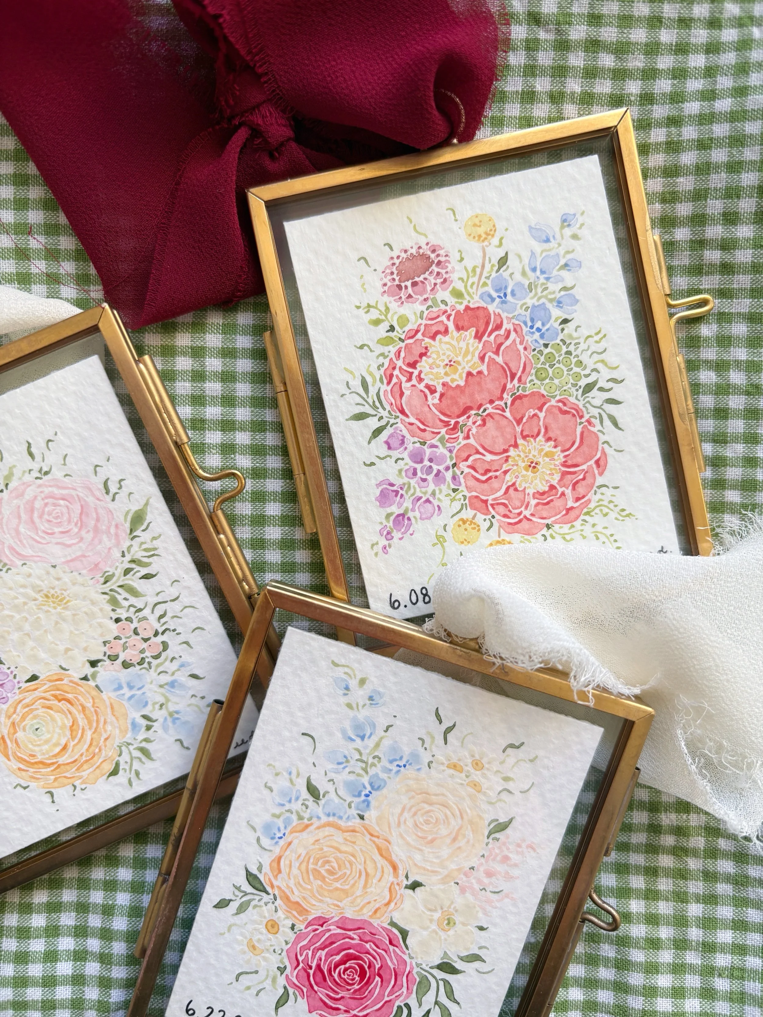 Wedding Bouquet Christmas Ornament