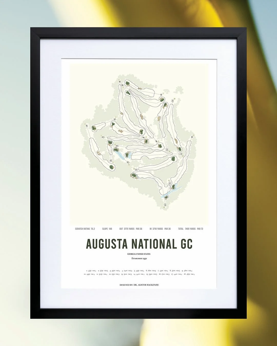 The Masters has kicked off, and as always it&rsquo;ll be a week that magnifies the love we have for the game. 

This print is nothing short of that, it&rsquo;s a tribute to the greats that have inspired us and a reminder of the passion we all share f