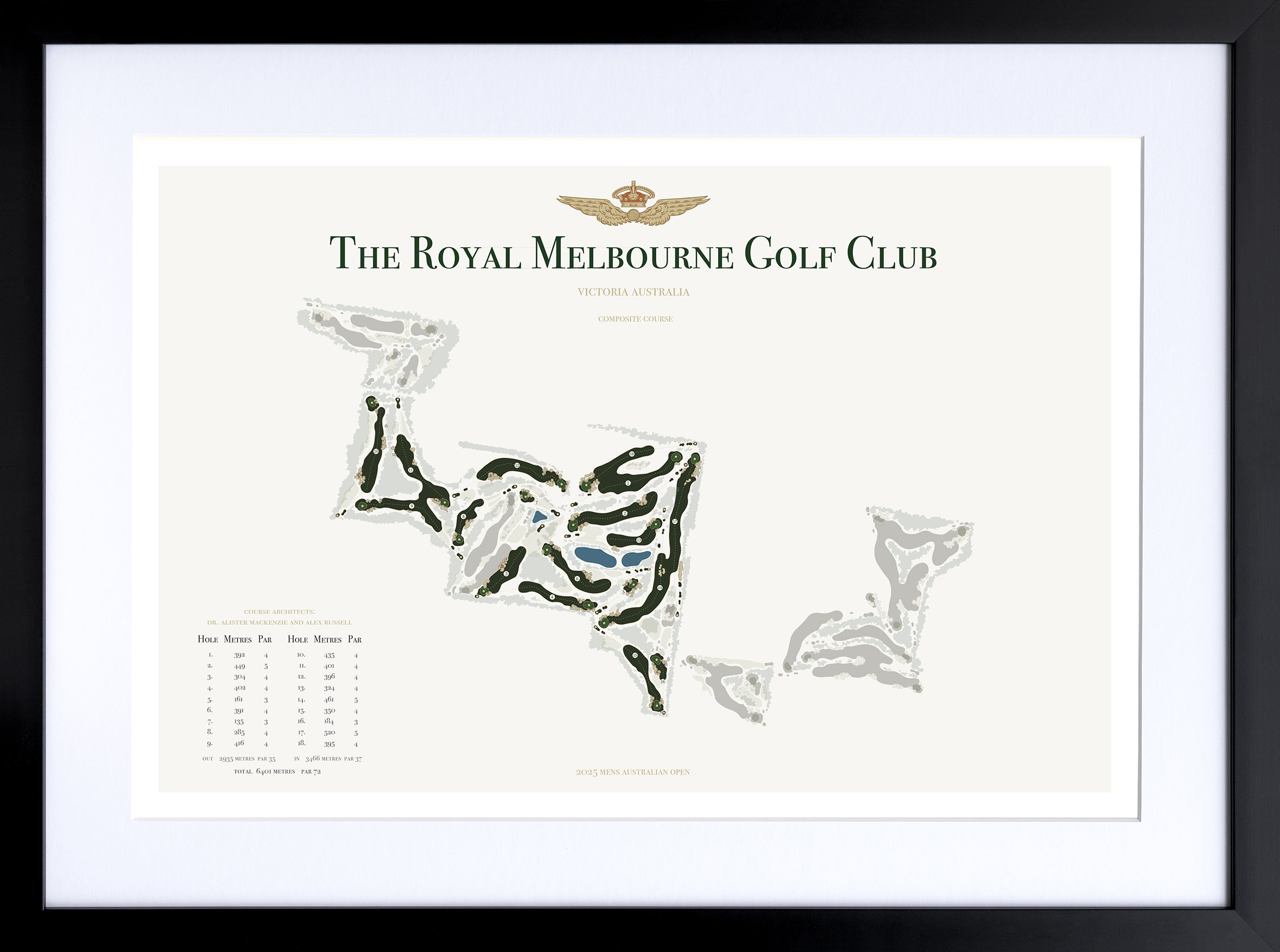 The Royal Melbourne GC - Composite Course 2025 Australian Open
