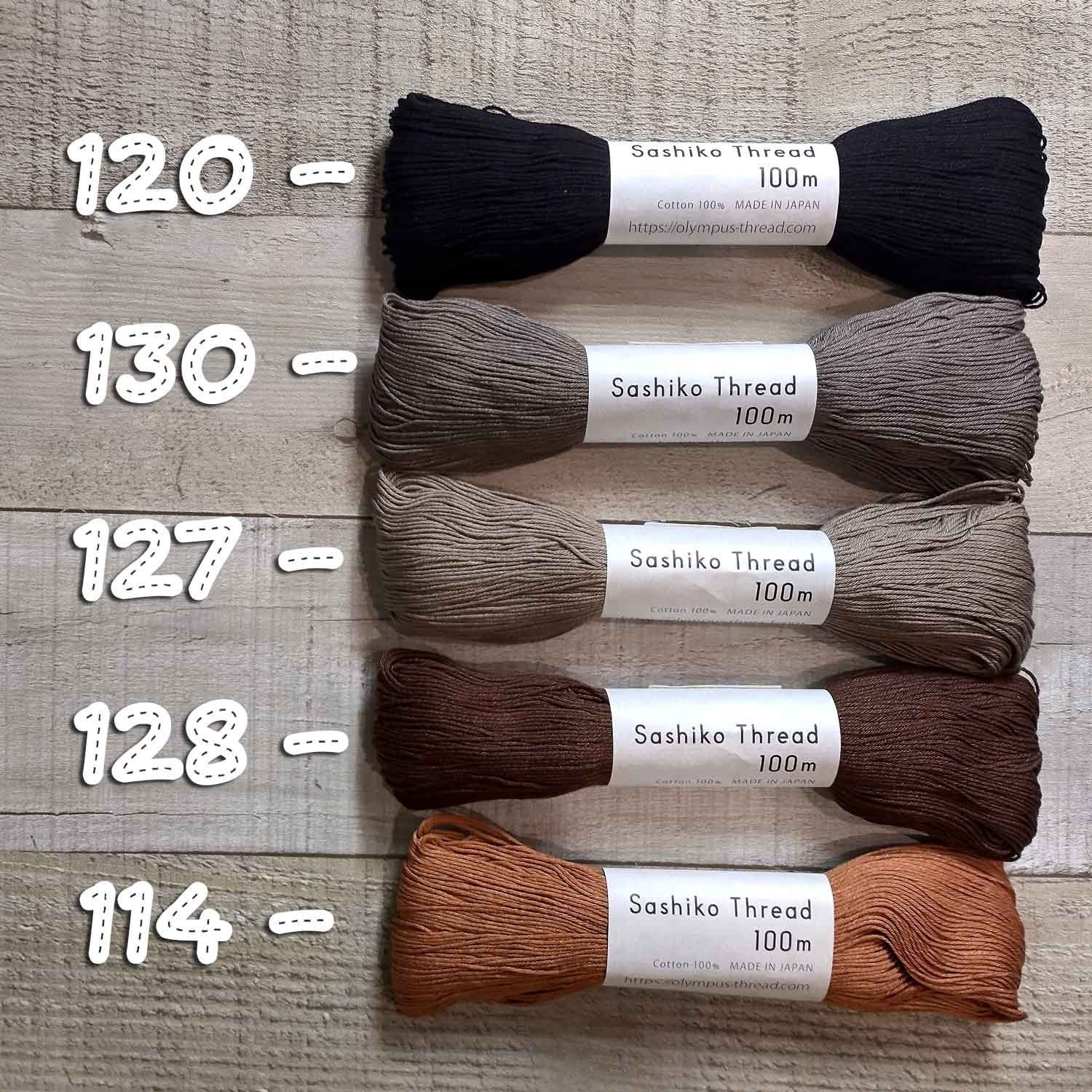 Olympus Sashiko Threads 100m (109yd) skeins