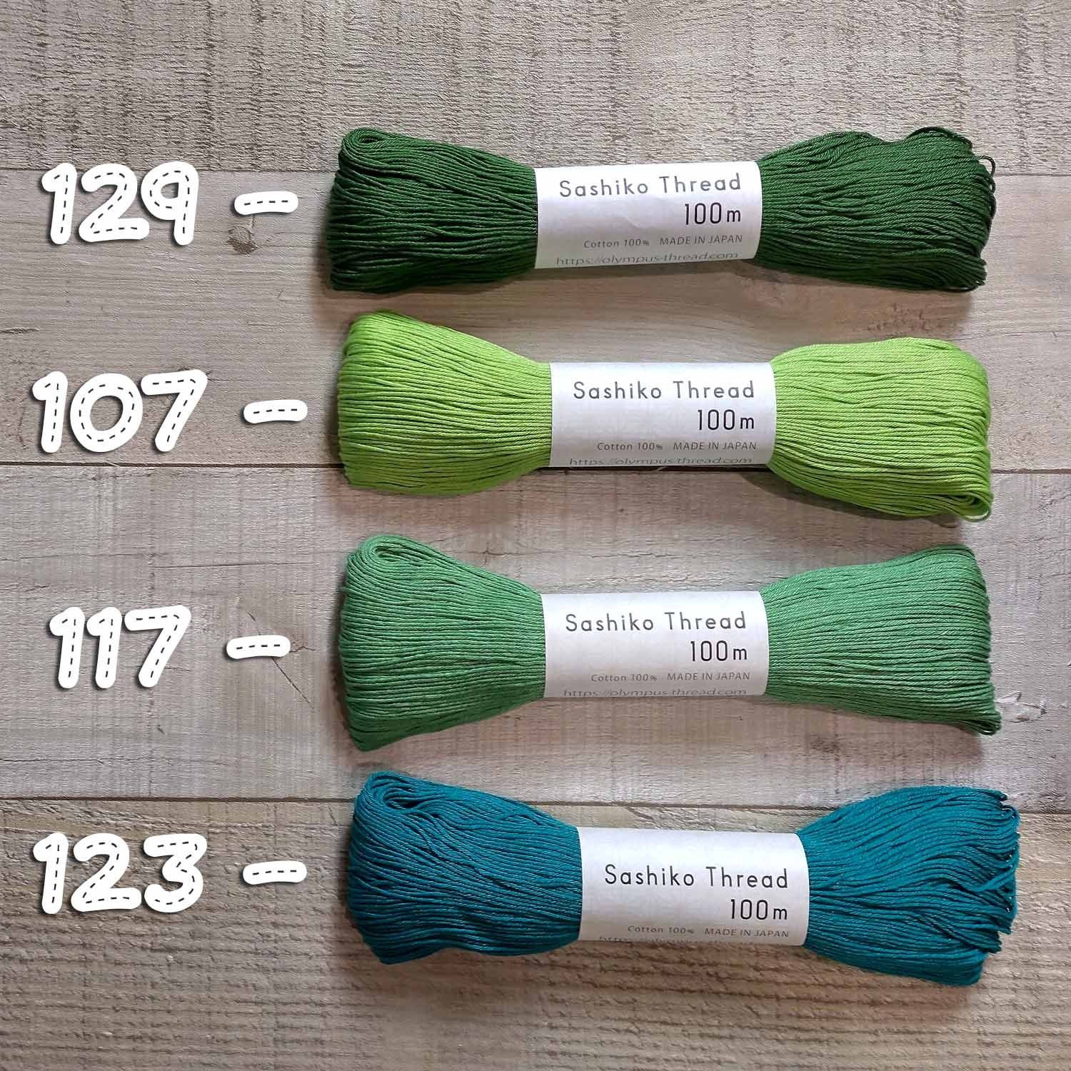 Olympus Sashiko Threads 100m (109yd) skeins