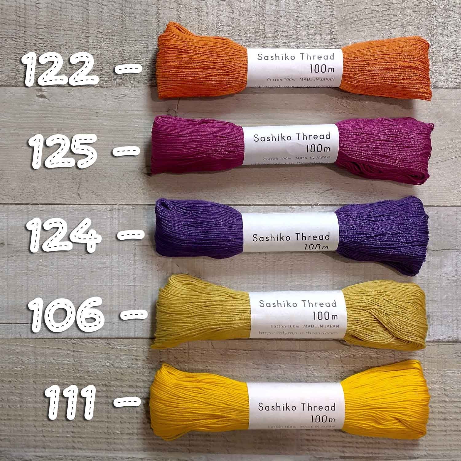 Olympus Sashiko Threads 100m (109yd) skeins