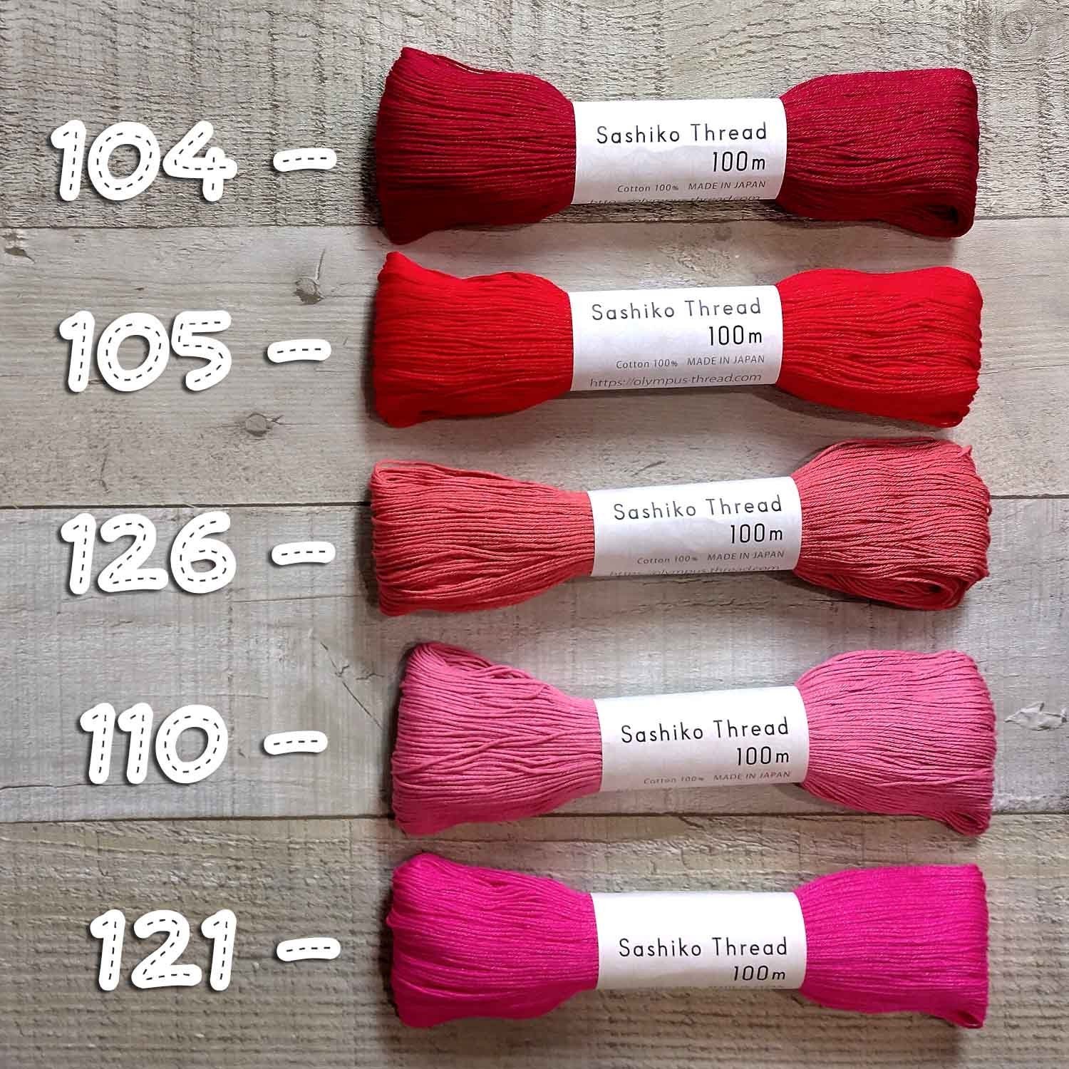 Olympus Sashiko Threads 100m (109yd) skeins