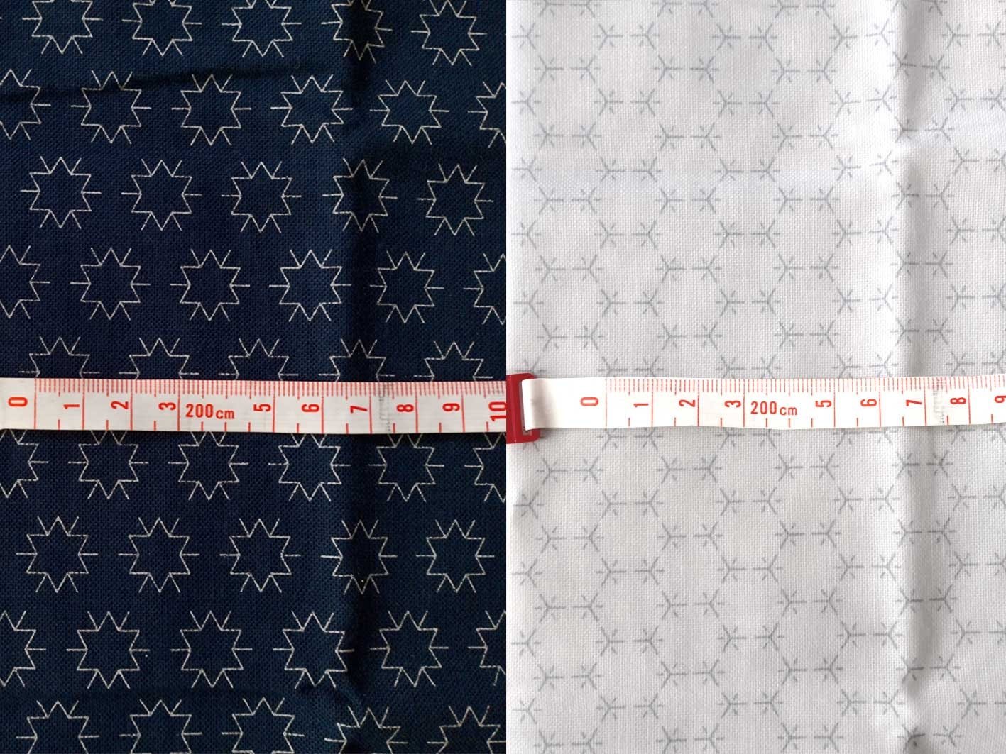 Olympus Hana-Fukin Sashiko Cloth Pre-printed In Water-Soluble Ink - Hitomezashi