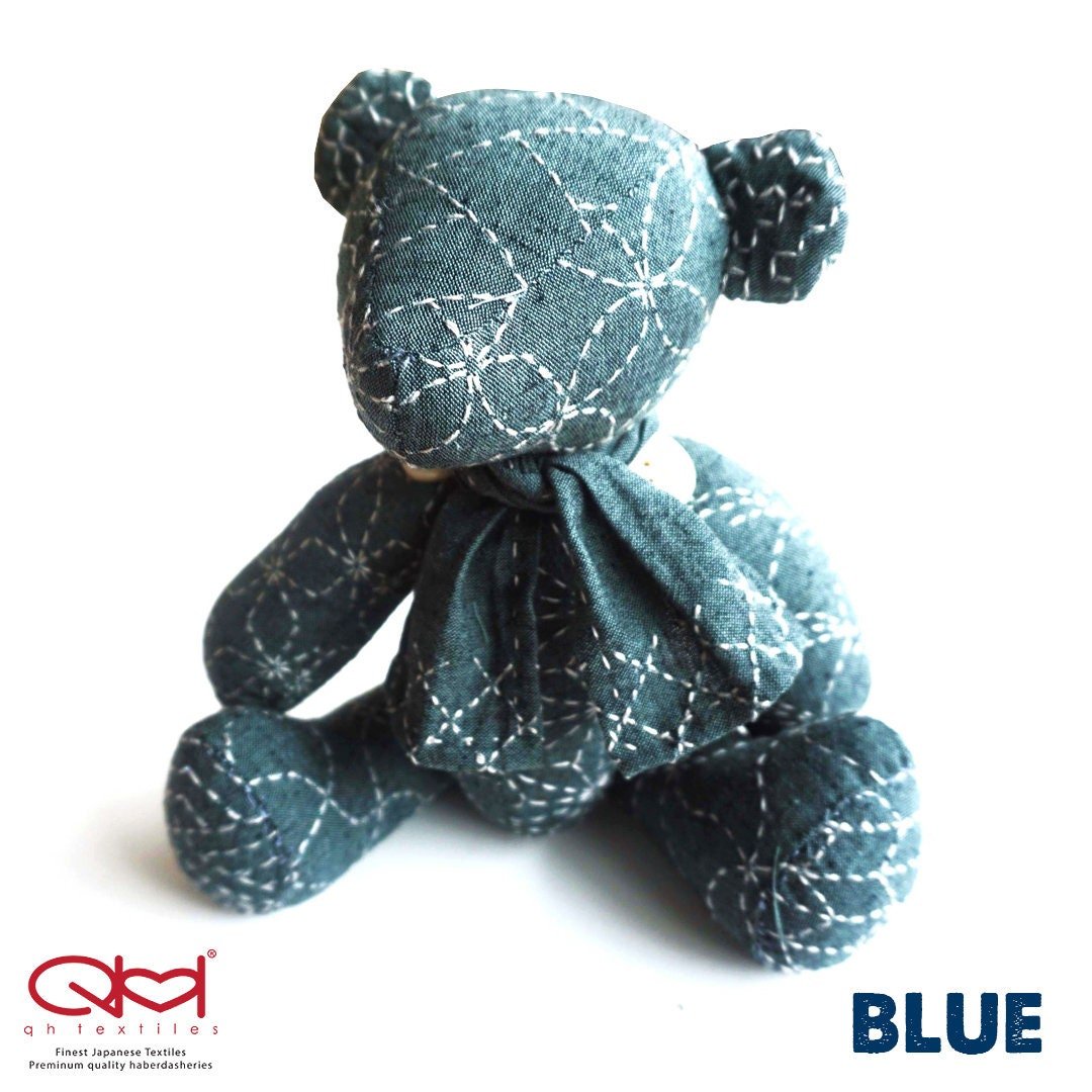 Little Sashiko Teddy Bear, Sashiko, teddy bear