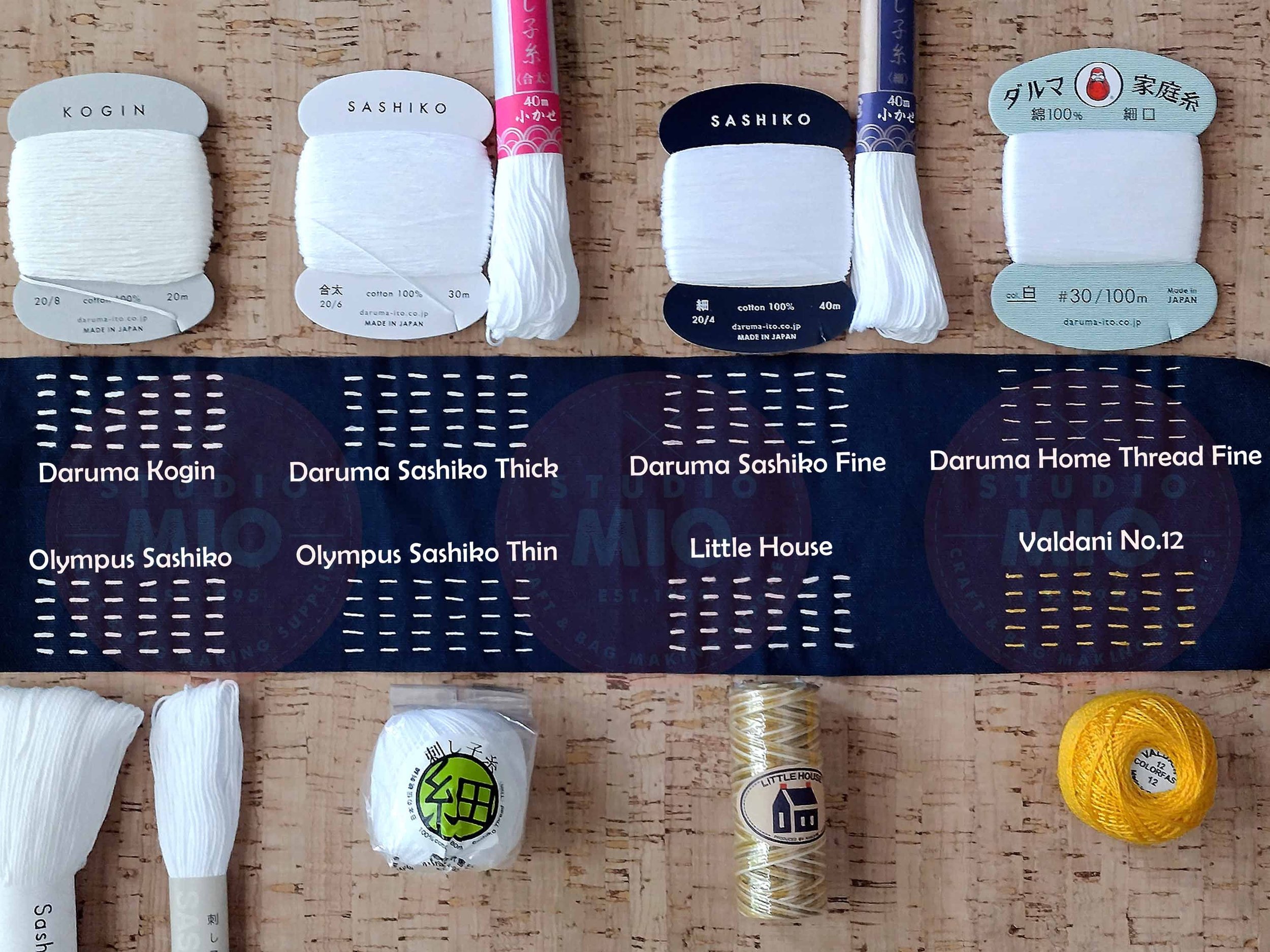 Daruma Sashiko Thread Thick (20/6), 30m.