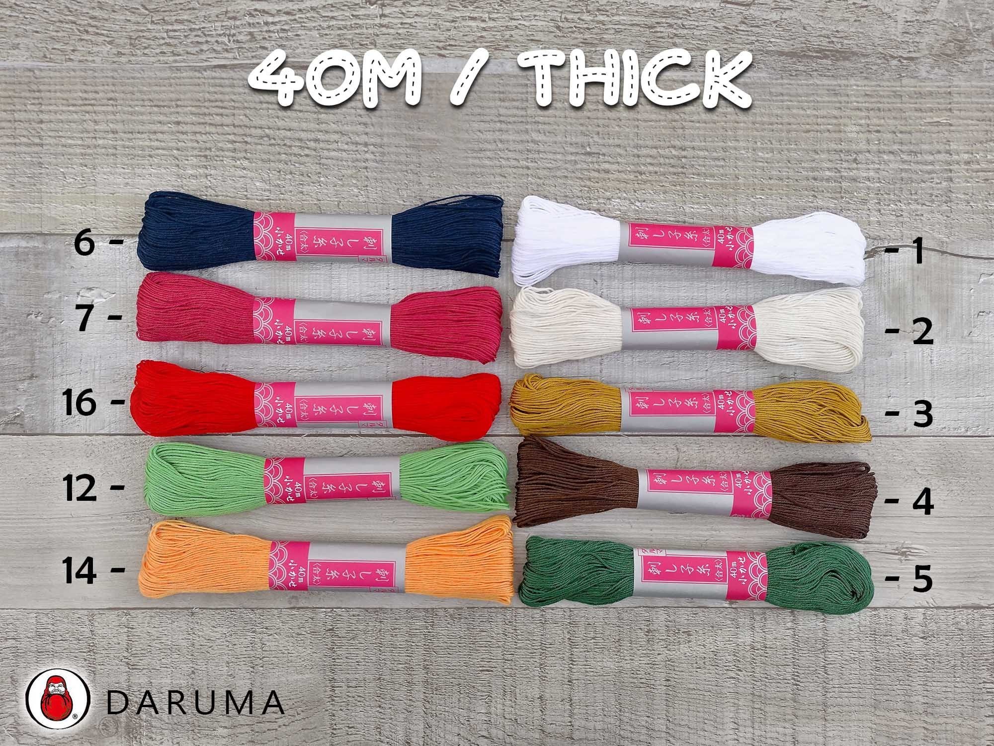 Daruma Sashiko Thick Thread 6 Strands