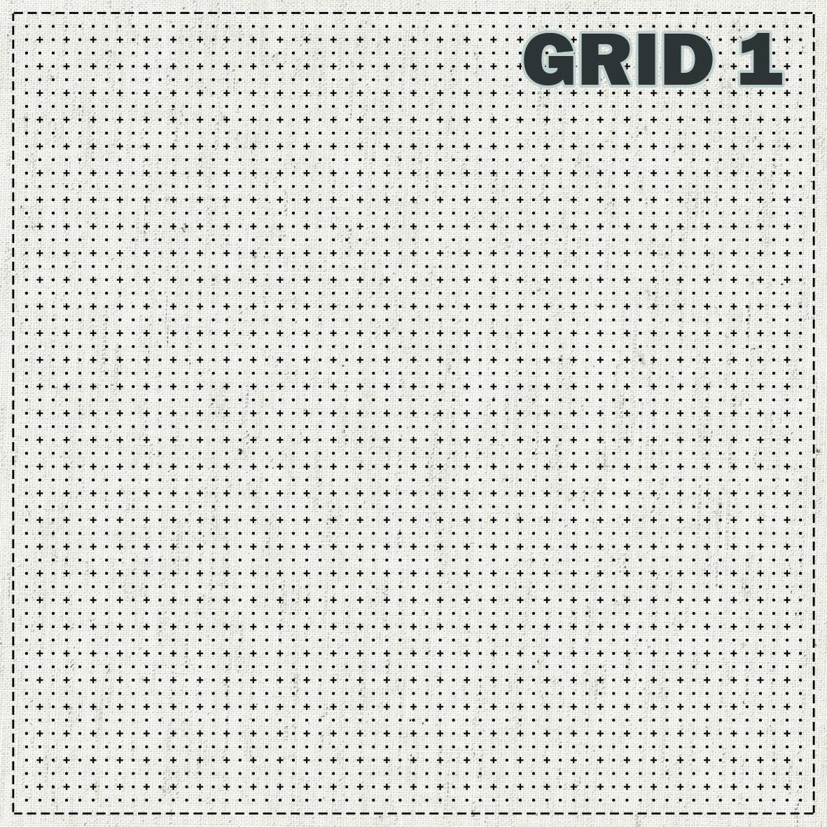 Grid Pre-Printed Wash-Away Sashiko Fabric